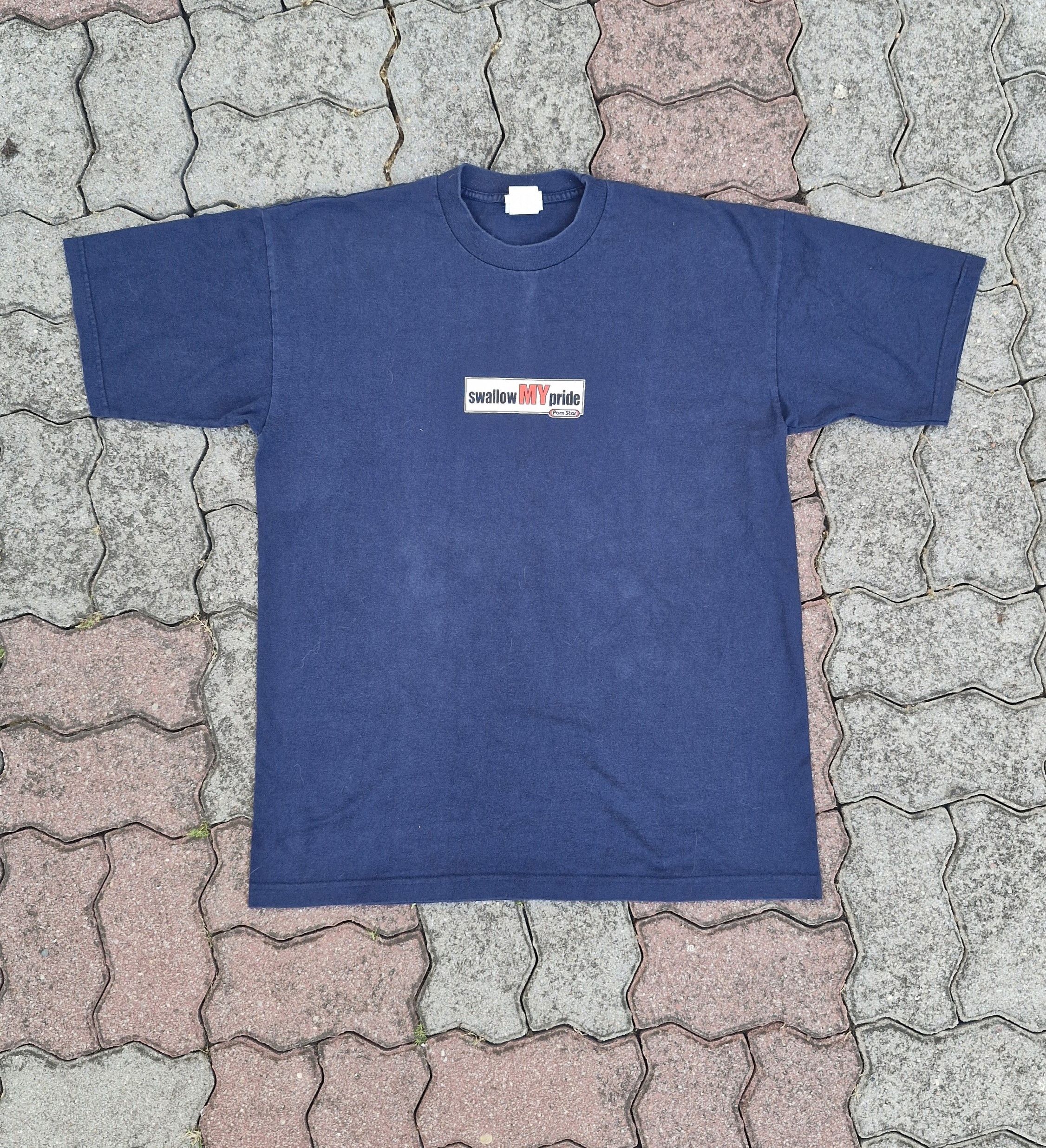 Vintage Pornstar Skate 90s 00s grail skatebrand acid navy tee Size US XL / EU 56 / 4 - 1 Thumbnail