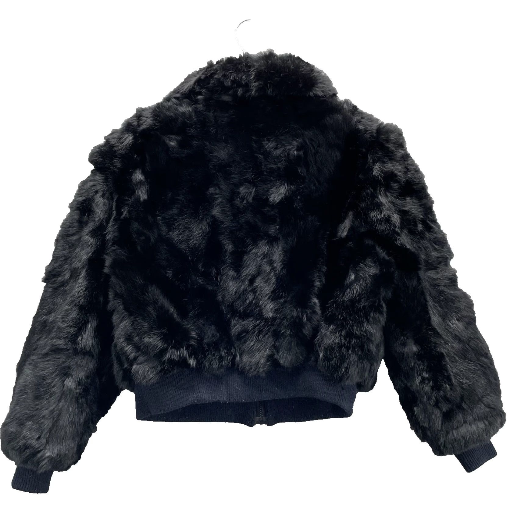 Vintage VINTAGE VTG Faux Fur Bomber Jacket Womens XL Black 90s Glamourous Cocktail Going Out 80s Club Streetwear Coat Size XL / US 12-14 / IT 48-50 - 2 Thumbnail