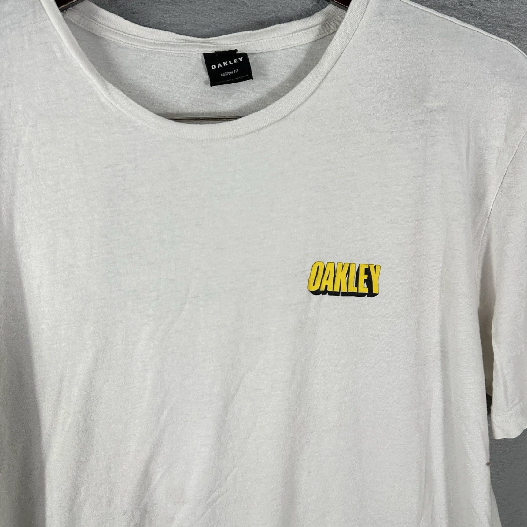 Oakley VINTAGE Oakley T-Shirt Logo Crew Neck 90s Double-Sided White XL Mens Size US XL / EU 56 / 4 - 3 Thumbnail