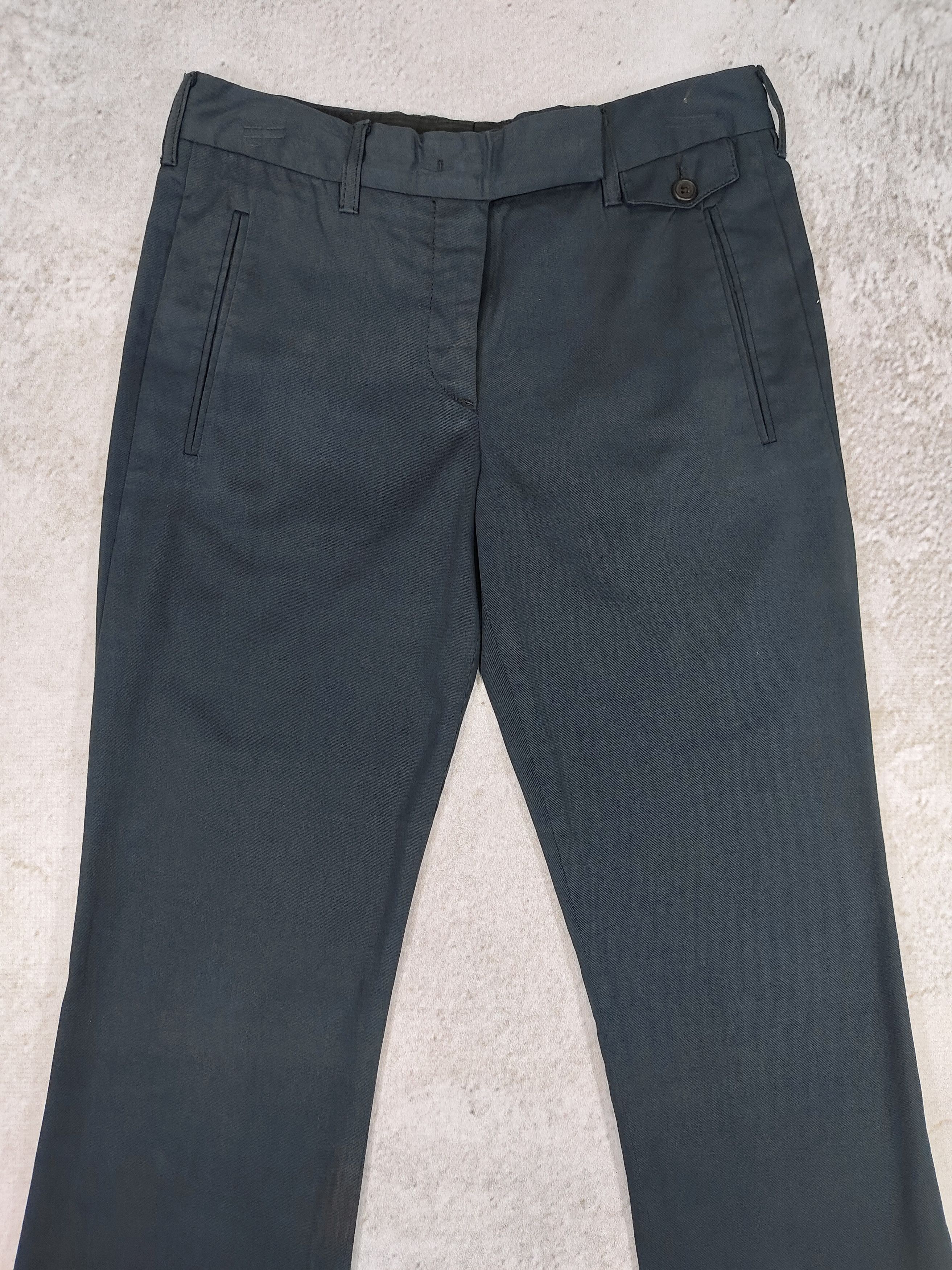 Prada 00s PRADA- Minimalist Tailored Sligth Boot cut Trousers Size 29" - 2 Thumbnail