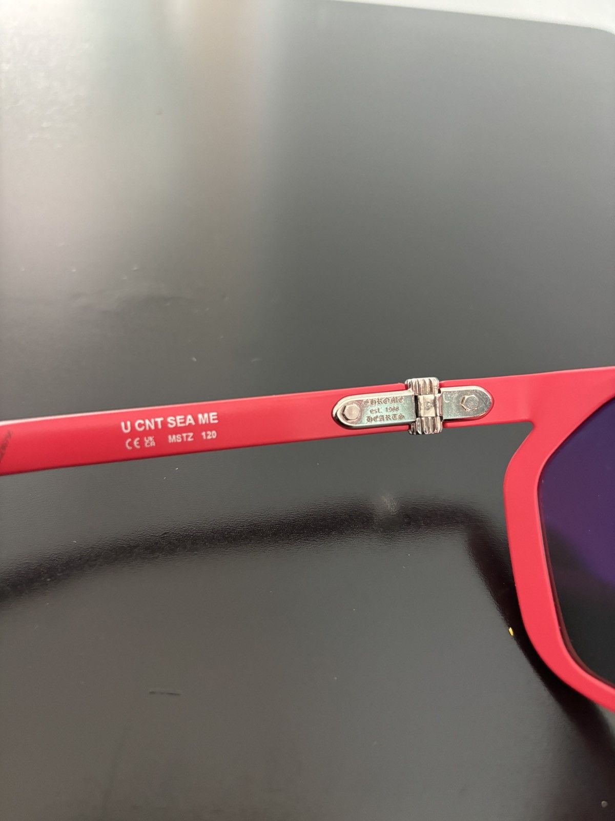 Chrome Hearts U CNT SEE ME STEEZY RED CHROME HEARTS SUNGLASSES Size ONE SIZE - 11 Thumbnail