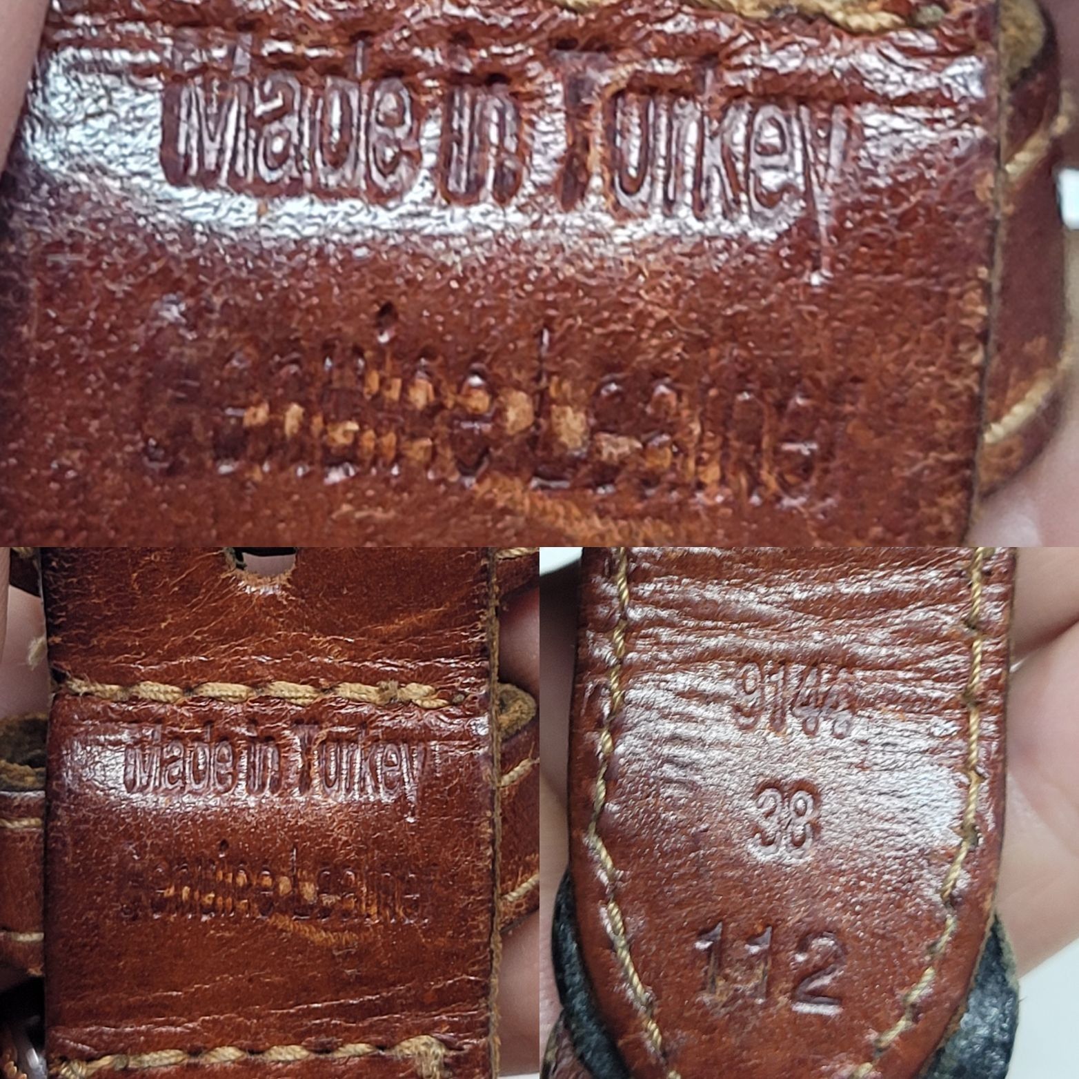 Vintage Vtg Handmade Western Braided Leather Belt Sz L Dark Brown Bl Size ONE SIZE - 3 Thumbnail
