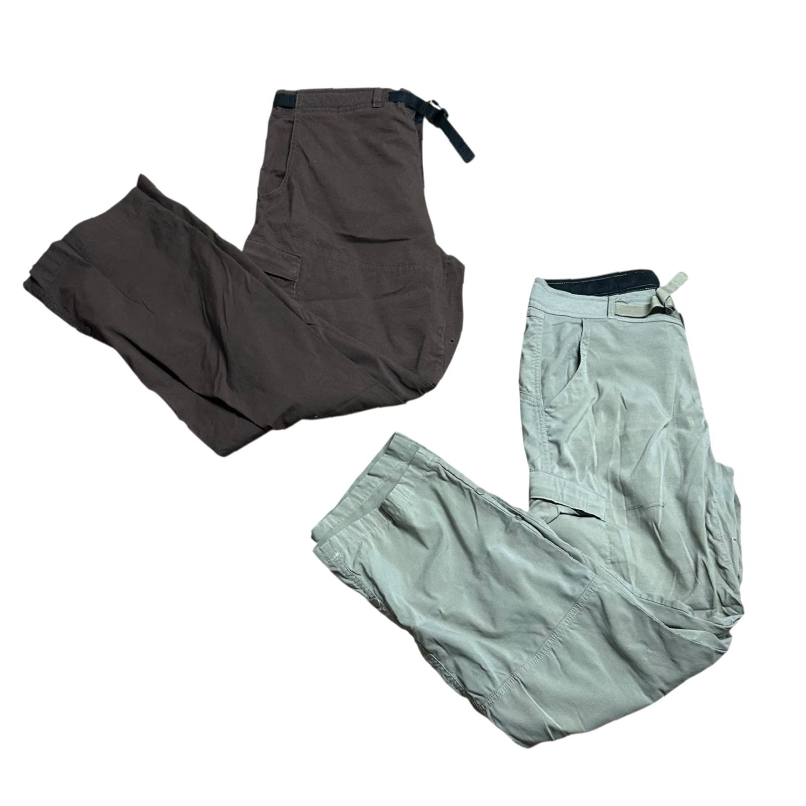 Prana Prana Pants Men Medium Brown Stretch Zion Hiking Belted 30x30 Lot Of 2 Size US 30 / EU 46 - 2 Thumbnail