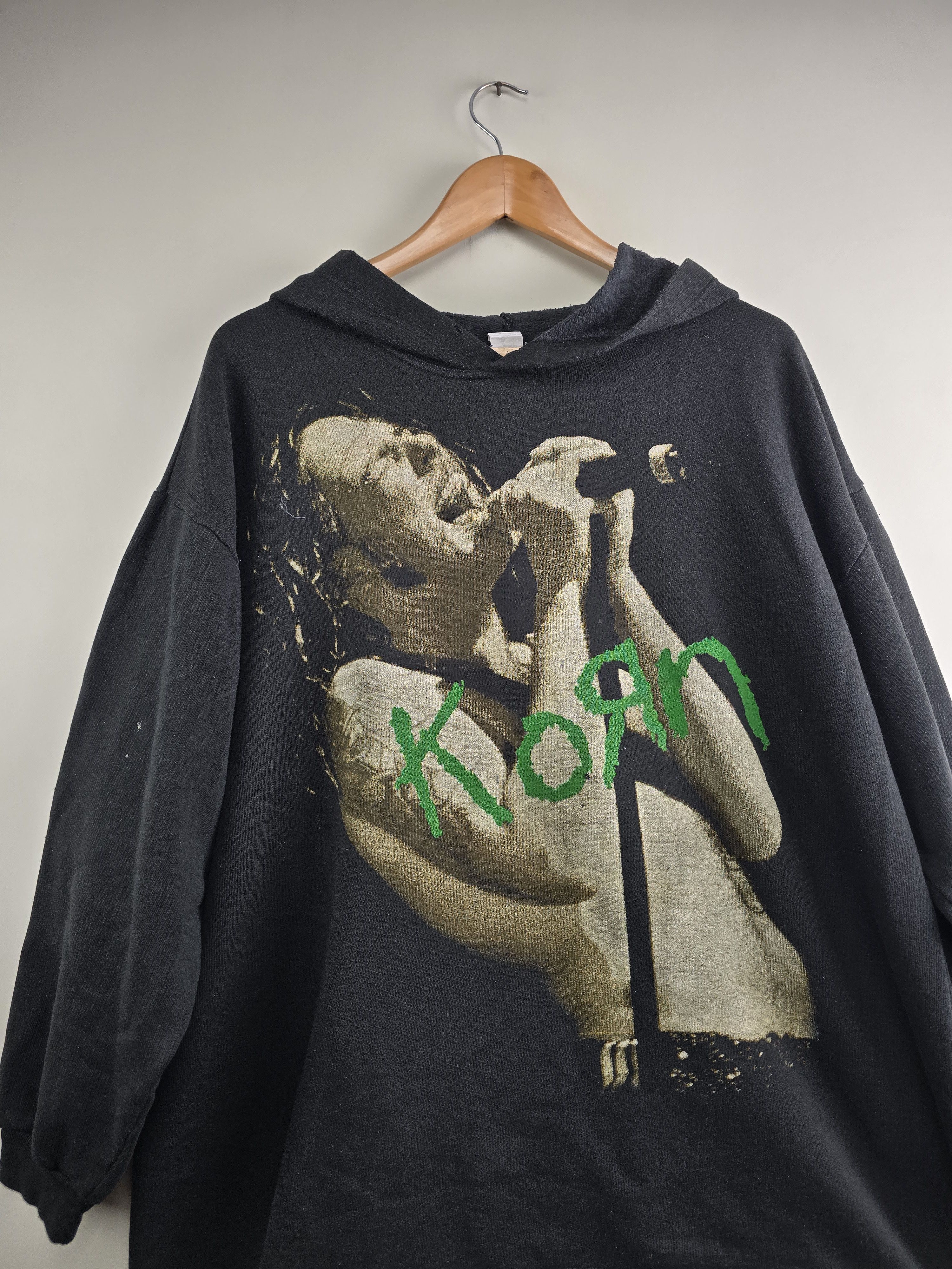 Band Tees × Vintage 90s Korn Hoodie XL 25" 29.5" Size US XL / EU 56 / 4 - 2 Thumbnail