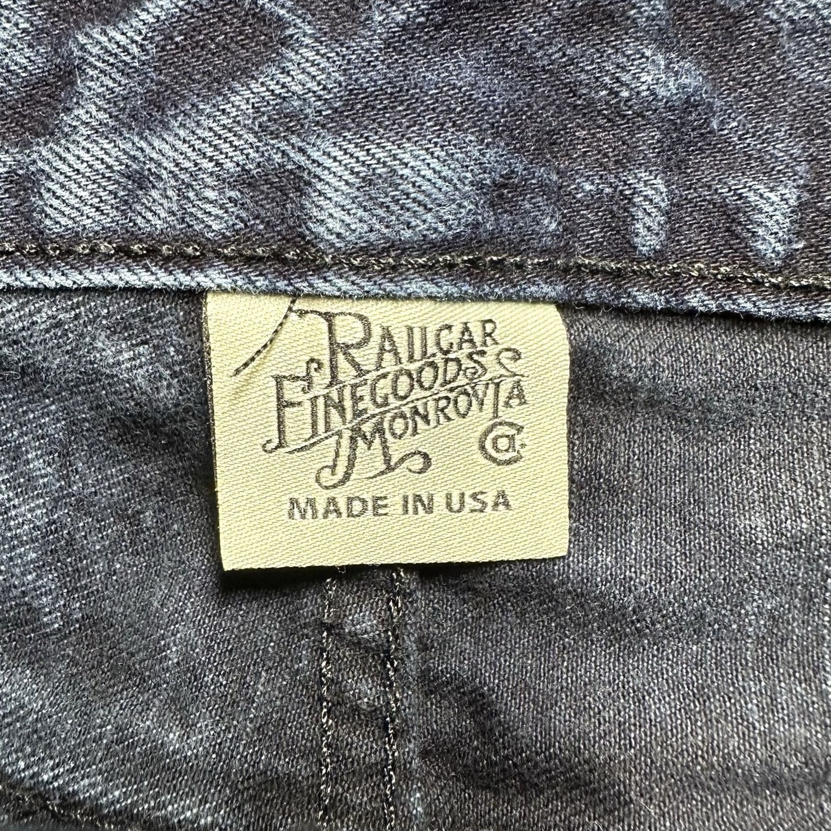 Railcar Fine Goods Railcar Fine Goods Jeans Mens Slim Fit Selvedge Denim Dark Wash Blue 32(32x32) Size US 32 / EU 48 - 6 Thumbnail