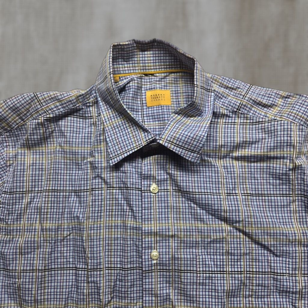 Robert Talbott Robert Talbott Carmel Blue Checkered Long Sleeve Button-Down Shirt Adult Mens XL Size US XL / EU 56 / 4 - 1 Thumbnail