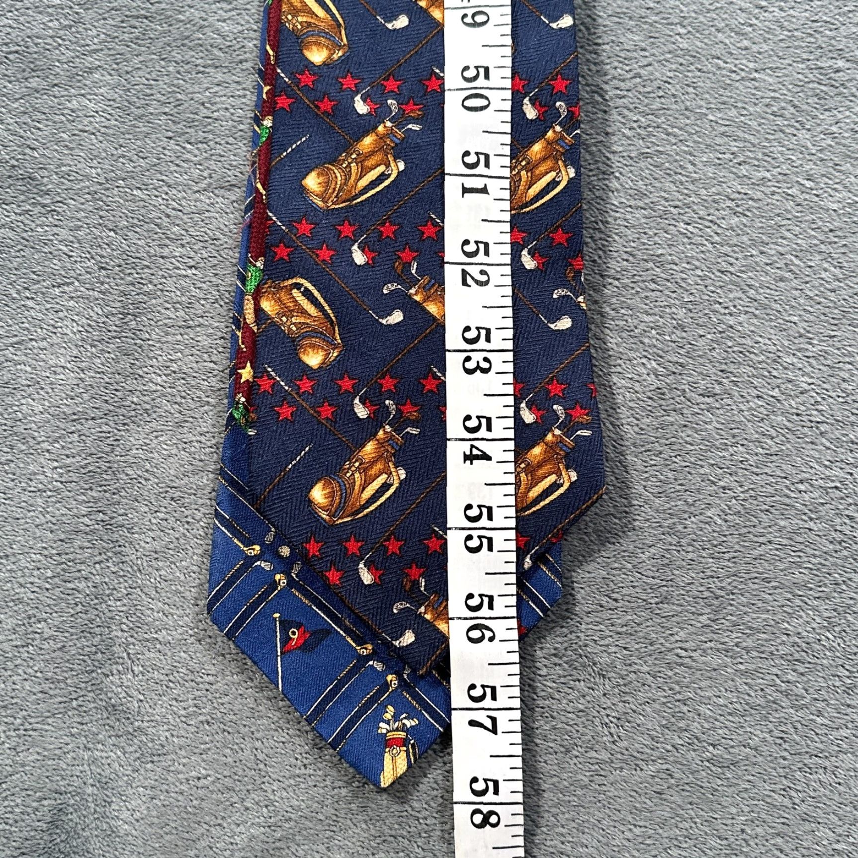 Tommy Hilfiger VINTAGE Tommy Hilfiger Silk Necktie Lot Men's Golf Ties Golfers Bags Made in USA 90s Size ONE SIZE - 3 Thumbnail