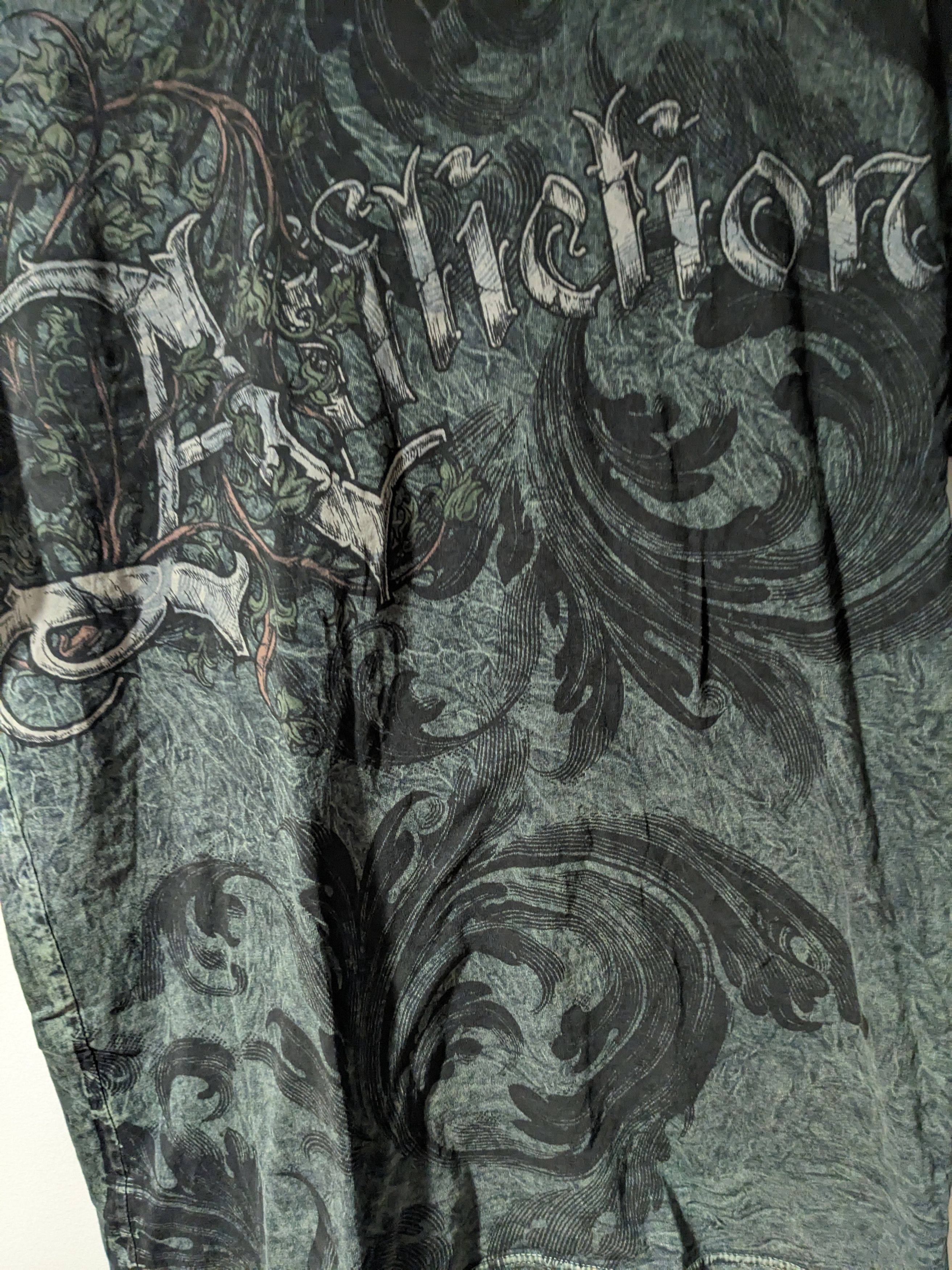 Affliction × Vintage Vintage Affliction Skull Forest Woods Black T-shirt Size US S / EU 44-46 / 1 - 2 Thumbnail