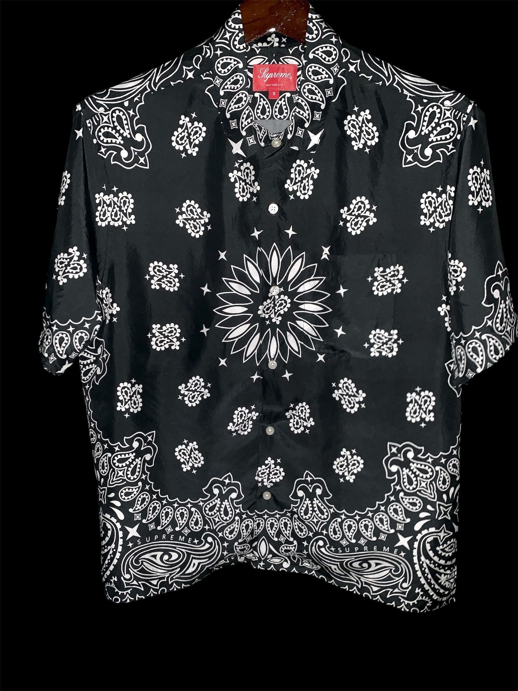 Supreme Supreme Bandana Silk Shirt (S) | Grailed