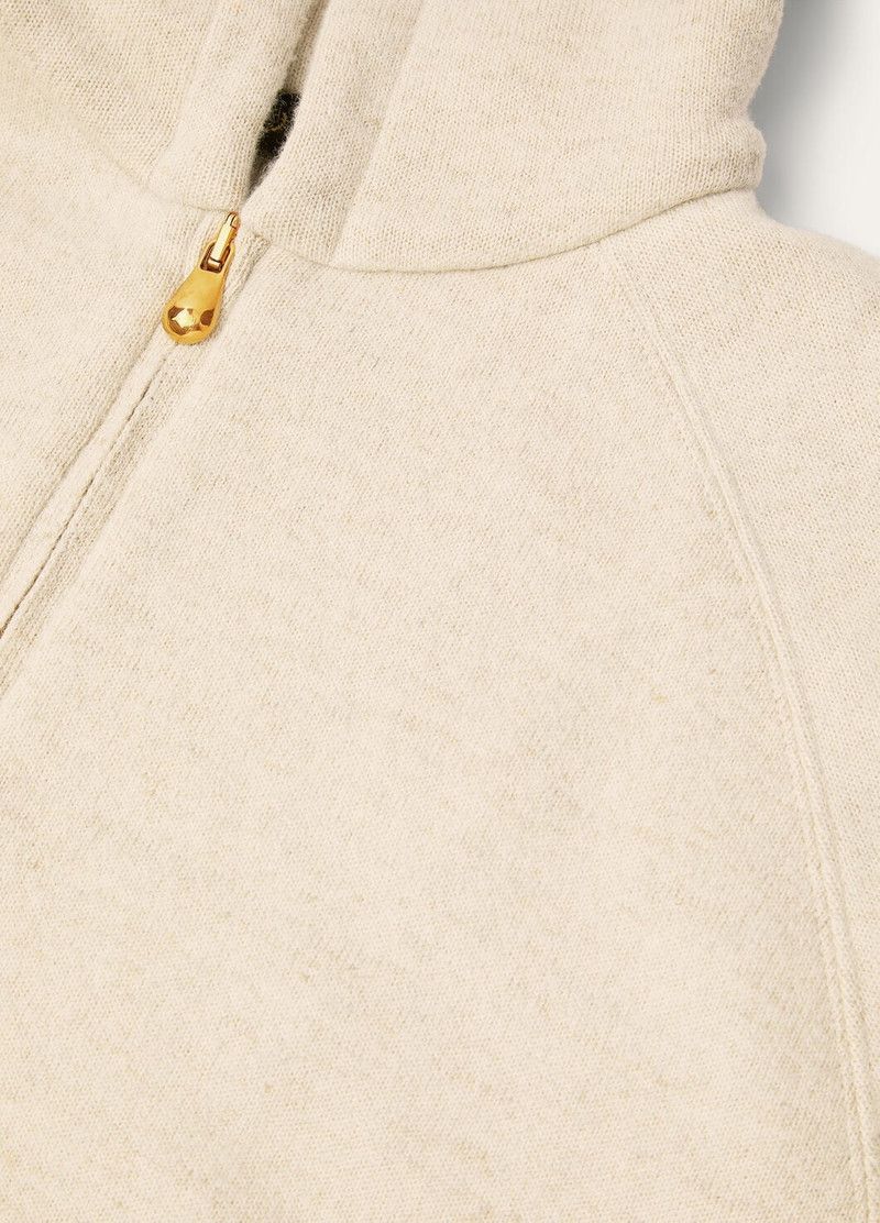 Loro Piana o1srvl11e0526 FAO9112 Brienno Hooded Bomber Jacket in Ecru Size M / US 6-8 / IT 42-44 - 8 Thumbnail