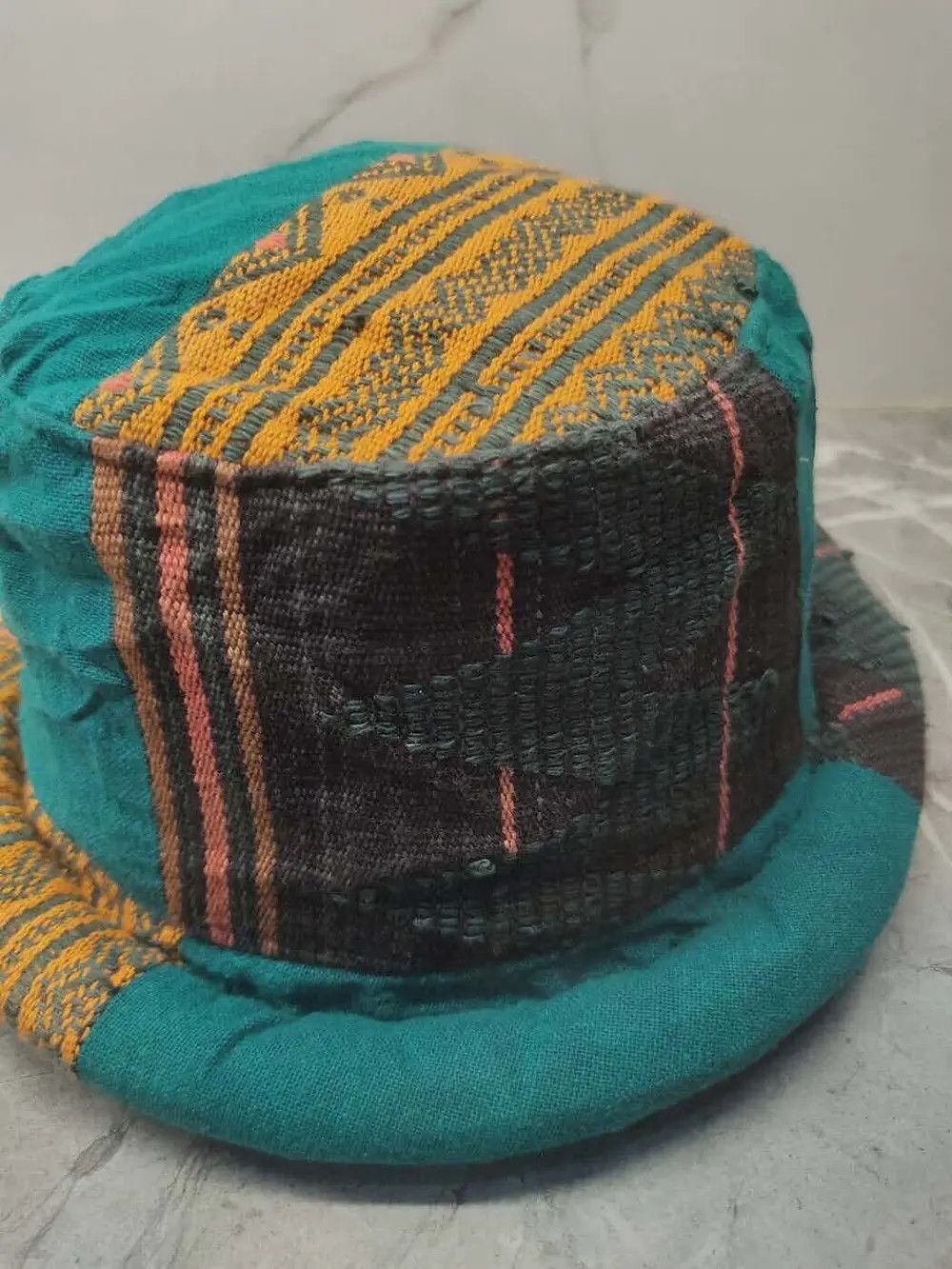 Japanese Brand × Vintage Vintage 90s Patchwork Hat Cap Size ONE SIZE - 2 Thumbnail
