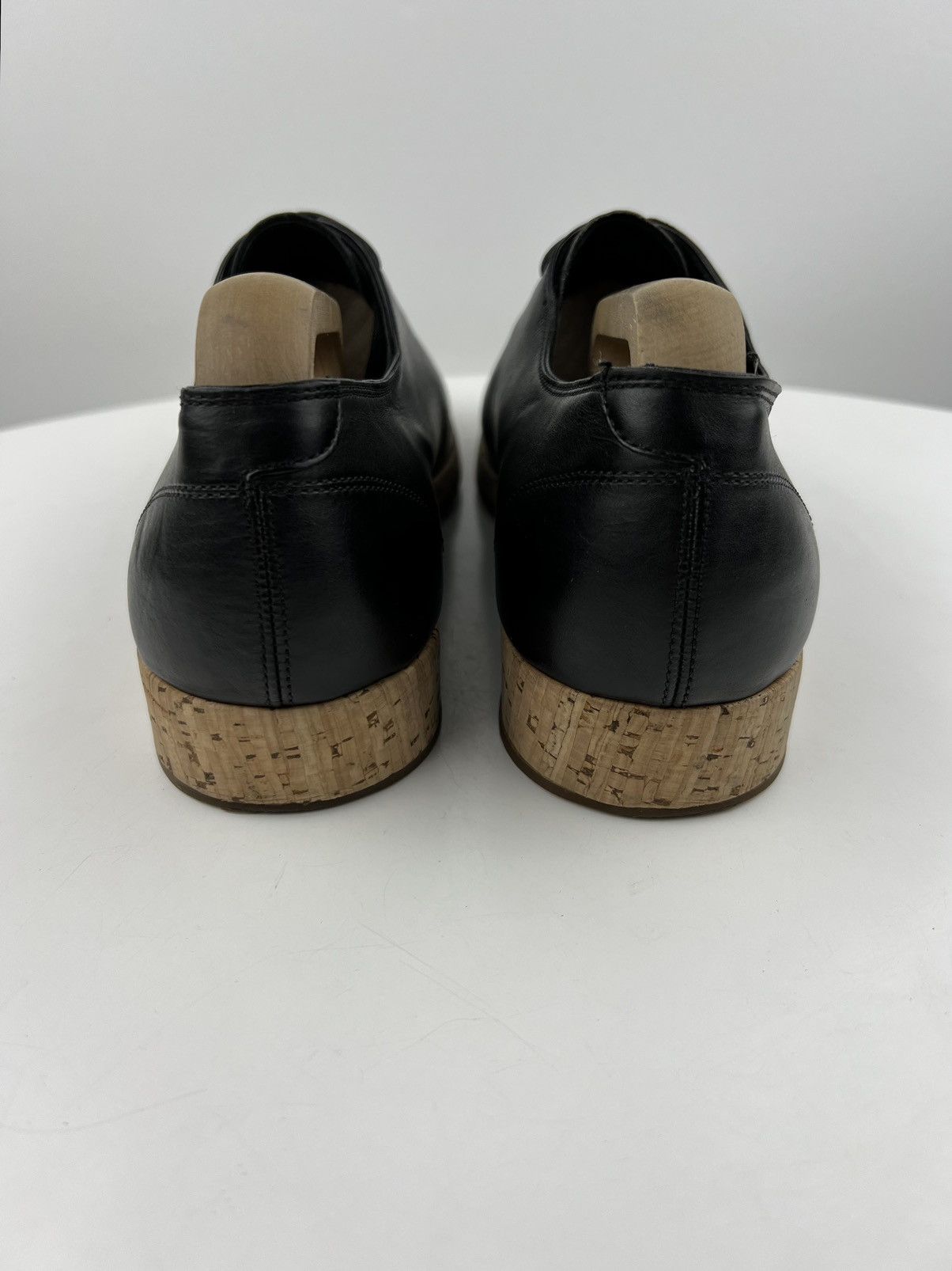 Givenchy GIVENCHY Oxfords Leather Shoes Lace Up Cork Soles Black Mens Size US 8 / EU 41 - 7 Thumbnail