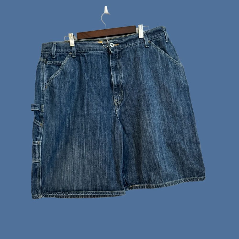 Denime VINTAGE SilverTab Mens Jeans Shorts Size 40 Denim Baggy Carpenter 90s Grunge Blue"} Size US 40 / EU 56 - 1 Thumbnail
