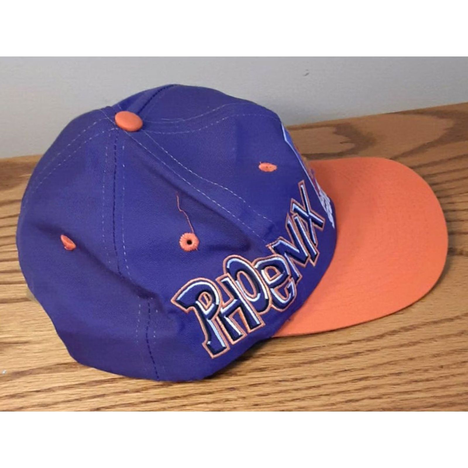 NBA Vintage Phoenix Suns Hat Official NBA by Swill NWOT snapback old stock.graffiti Size ONE SIZE - 3 Thumbnail