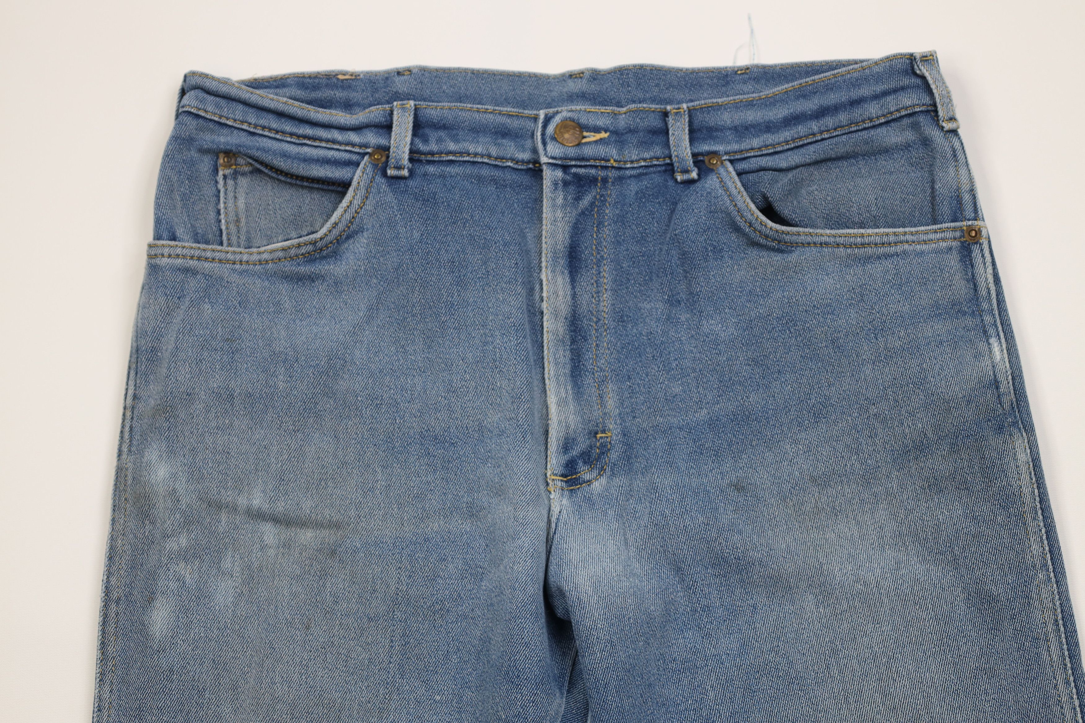 Lee Vintage 90s Lee Distressed Straight Leg Denim Jeans Blue USA Size US 36 / EU 52 - 2 Thumbnail
