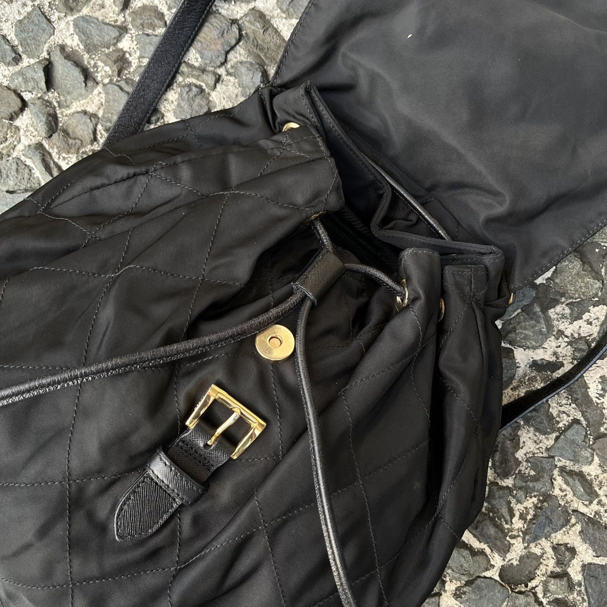 Prada Prada Vintage Quilted Nylon Backpack Size ONE SIZE - 11 Thumbnail