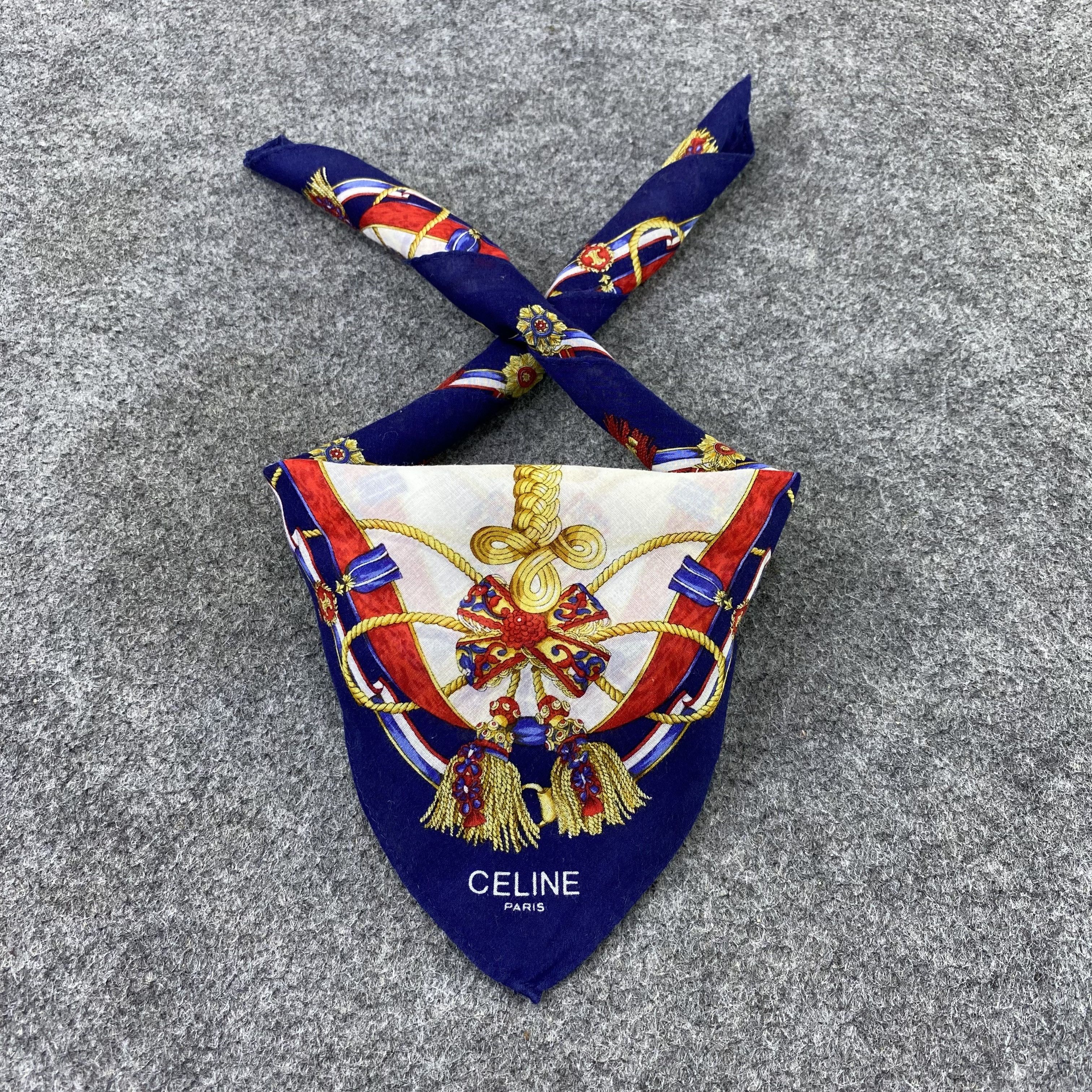 Celine × Vintage Celine Handkerchief / Bandana / Neckerchief-B1293 Size ONE SIZE - 2 Thumbnail