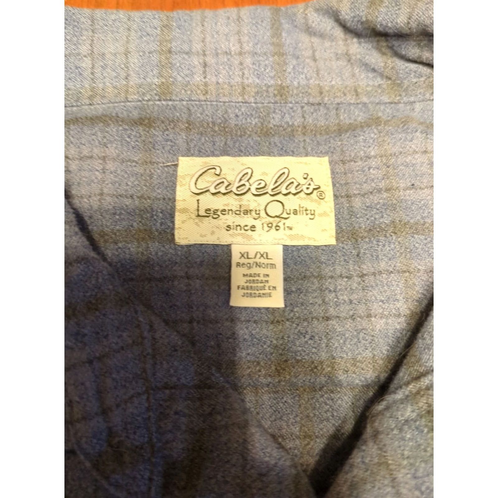 Vintage VINTAGE Cabela’s Nylon Polyester Button Up Performance Shirt Long Sleeve Plaid XL Mens Blue Size US XL / EU 56 / 4 - 3 Thumbnail