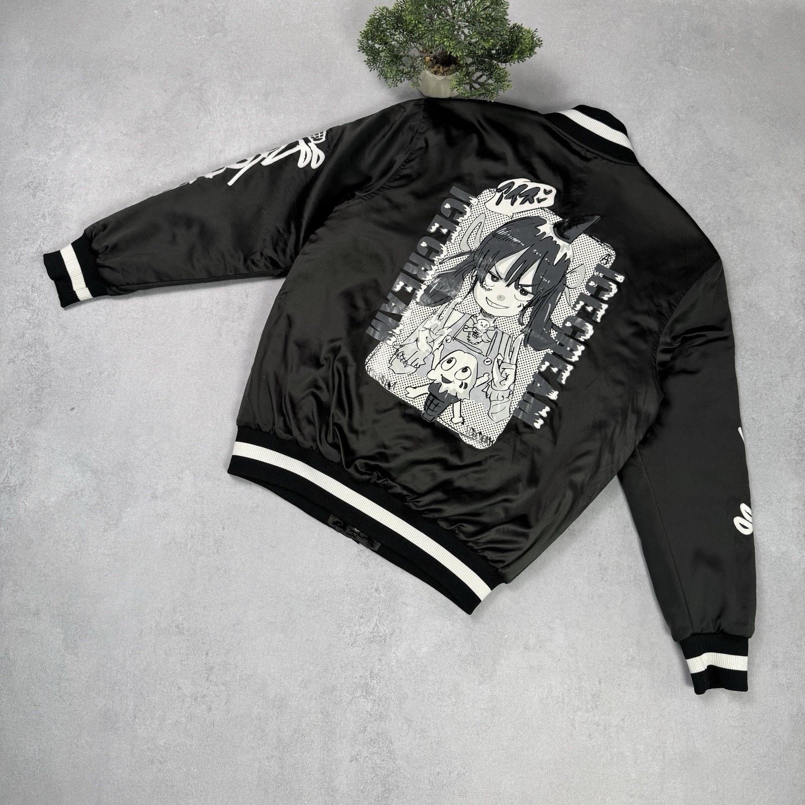 Icecream Icecream X Jun Inagawa Varsity Jacket Size M Black Bomber Size US M / EU 48-50 / 2 - 14 Thumbnail