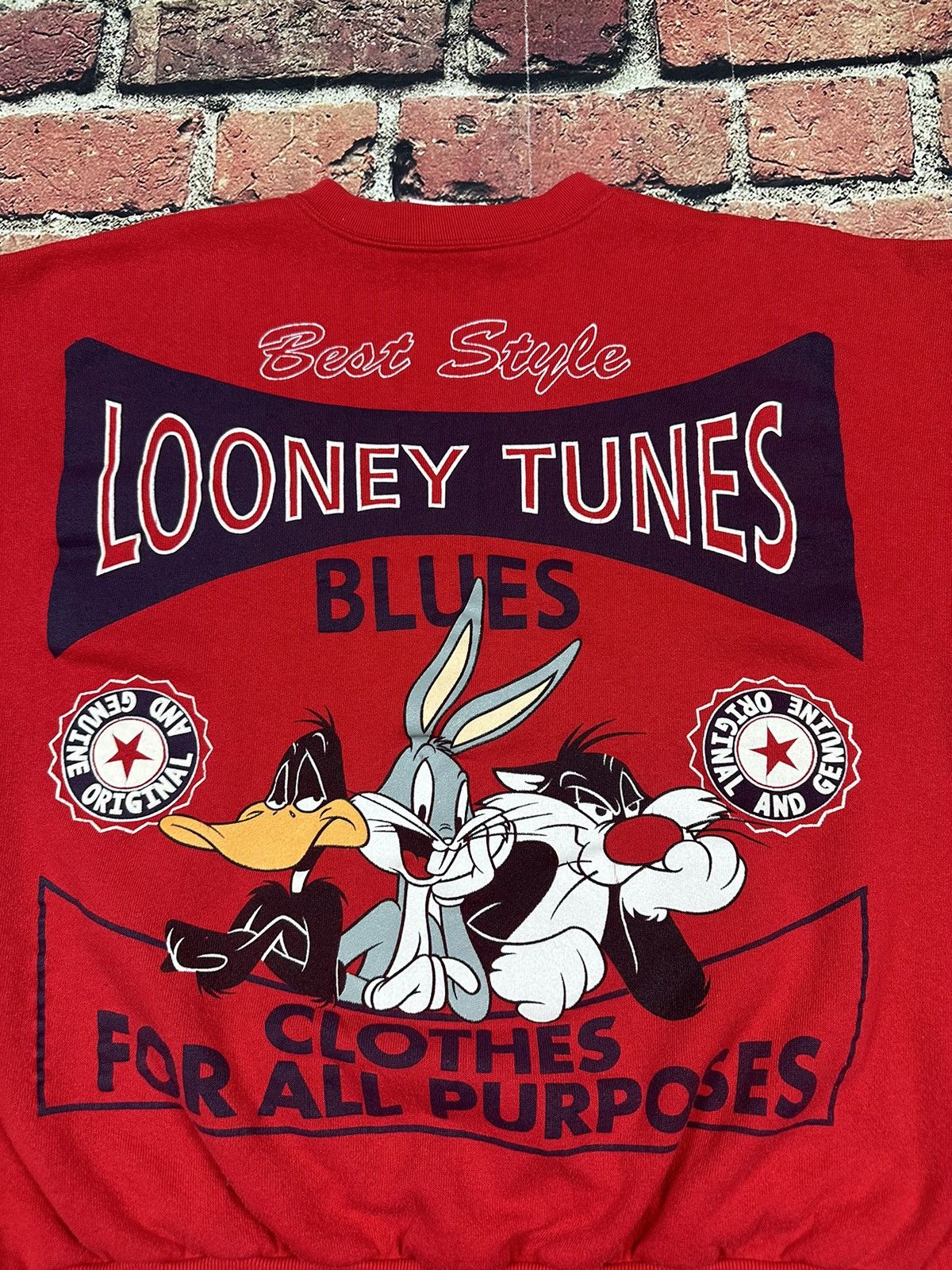 Vintage Vintage 90s Jerry Leigh Looney Tunes Sweatshirt Warner Bros Size US L / EU 52-54 / 3 - 5 Thumbnail