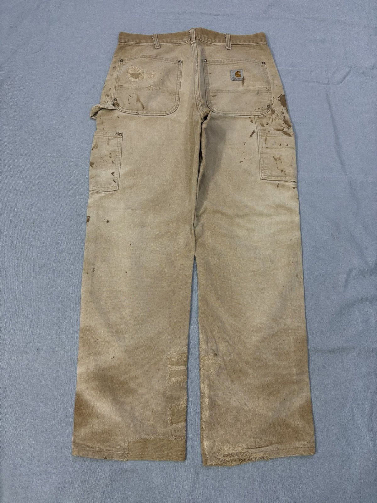 Carhartt Sunfade Carhartt B01 BRN Double knee denim Size US 32 / EU 48 - 2 Thumbnail