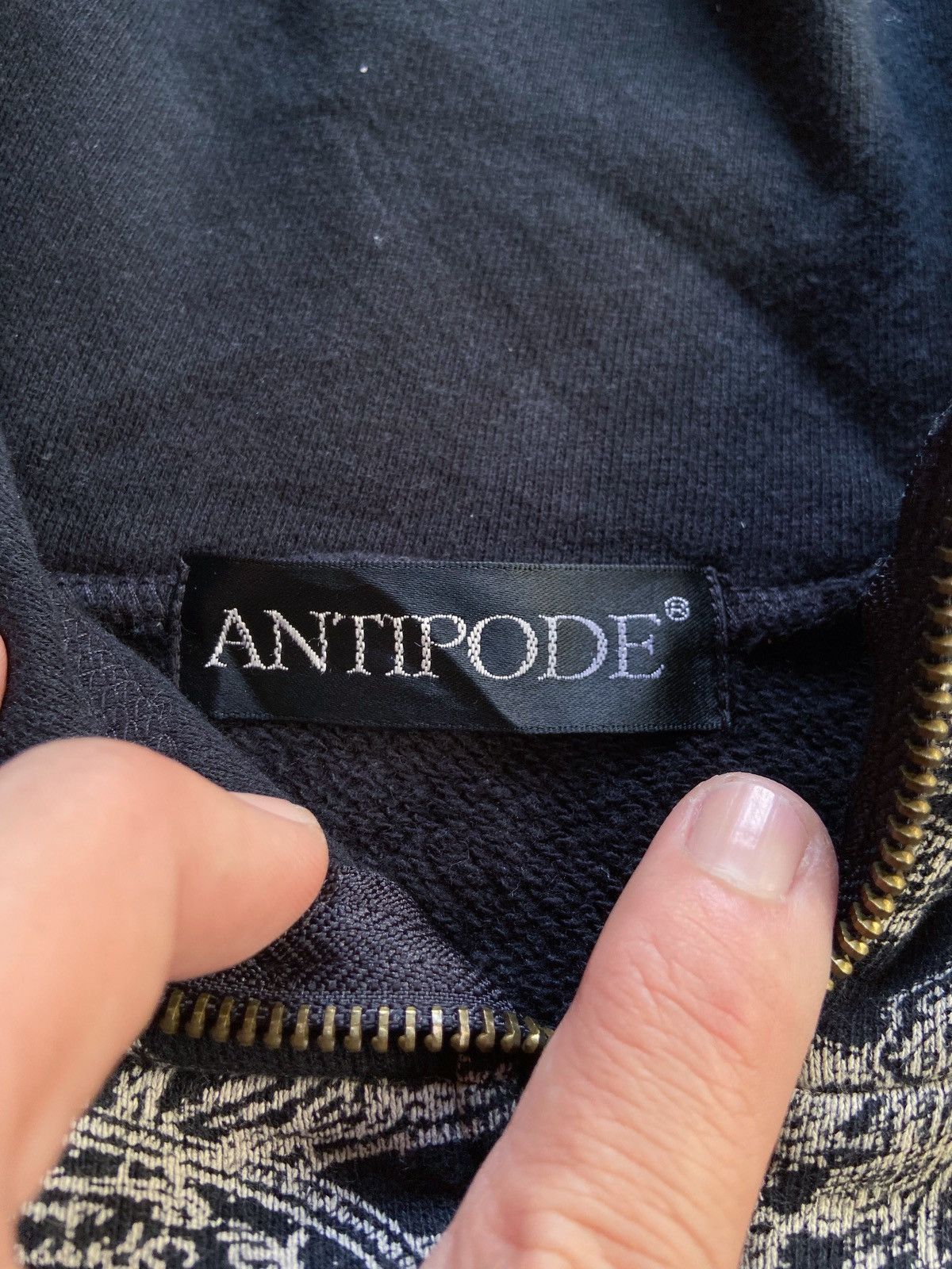 Japanese Brand ANTIPODE OLD ROCK PRINTED ZIP HOODIE hysteric glamour style Size US M / EU 48-50 / 2 - 9 Thumbnail