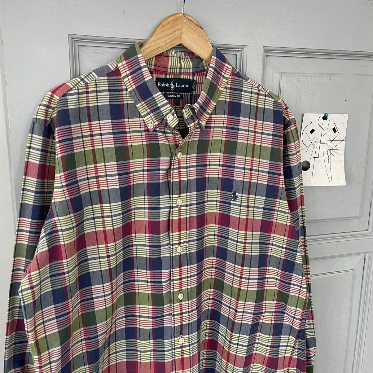 Polo Ralph Lauren × Vintage Vintage 90’s Polo Ralph Lauren Multicoloured Shirt Button up Size US XL / EU 56 / 4 - 5 Thumbnail