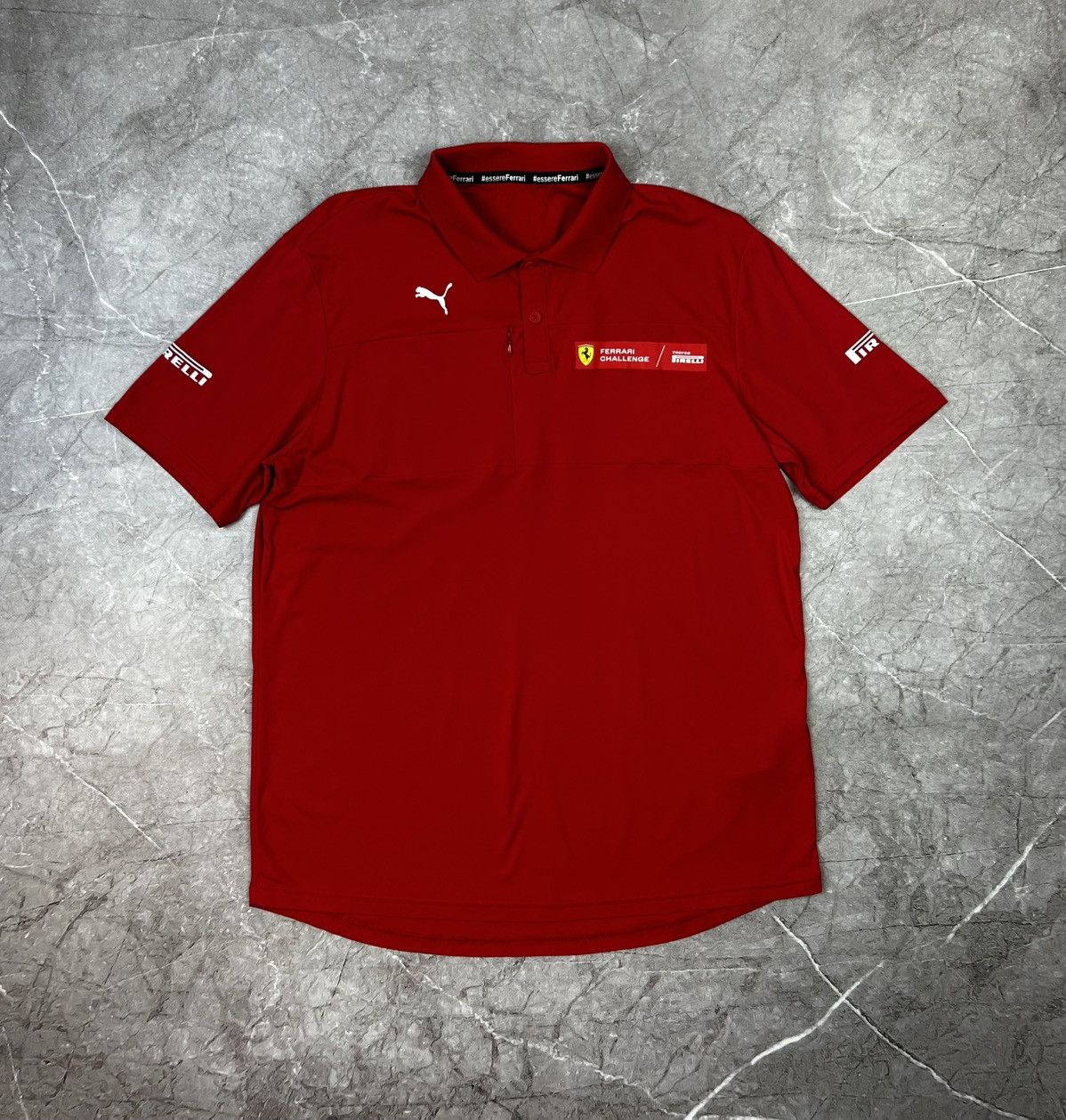 Ferrari × Puma × Vintage Vintage Ferrari x Puma Racing Team T Shirt Polo Size US L / EU 52-54 / 3 - 1 Thumbnail
