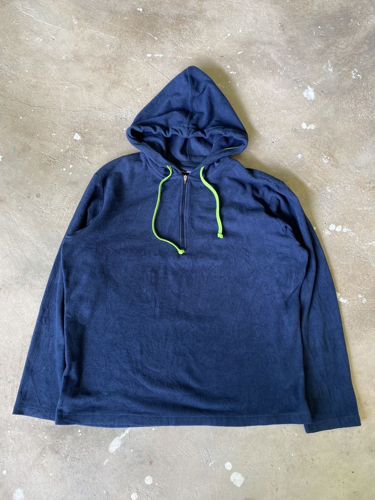 Uniqlo Vintage Uniqlo Micro Fleece Half Zip Hoodie Size US L / EU 52-54 / 3 - 1 Thumbnail