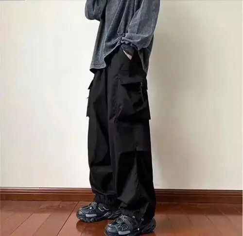 Japanese Brand Vintage Streetwear black cargo gorp parachute pants Size US 32 / EU 48 - 4 Thumbnail