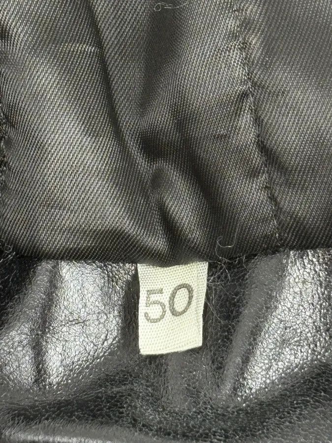 Daniele Alessandrini Daniele Alessandrini Black Eroded Leather Jacket Size US M / EU 48-50 / 2 - 9 Thumbnail