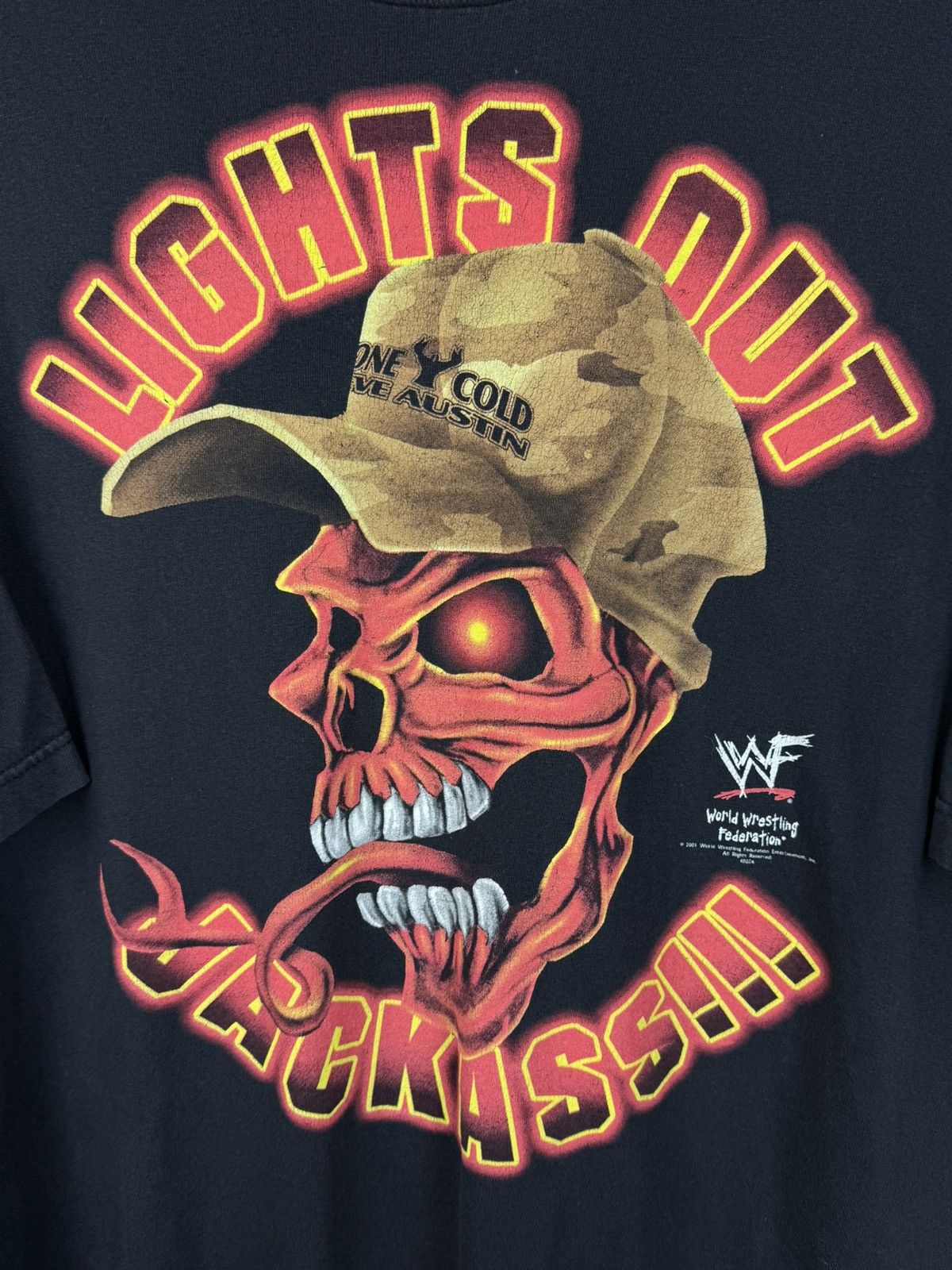 WWF WWF Wrestlemania X7 Stone Cold Steve Austin Champion Tee Size US XL / EU 56 / 4 - 2 Thumbnail