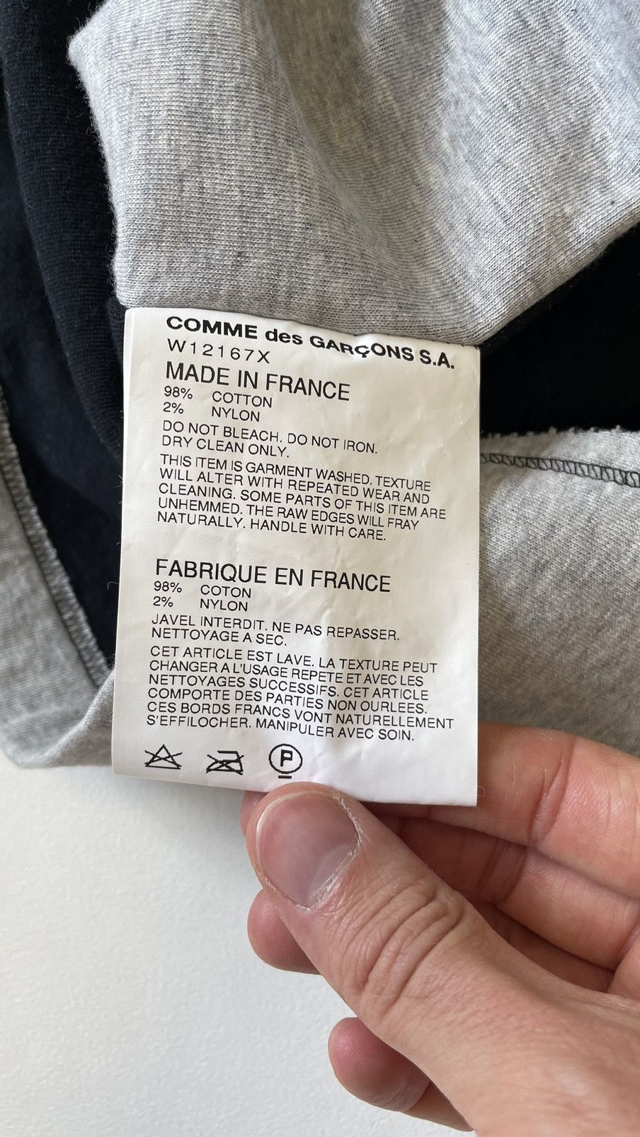 Comme des Garcons Reworked Cotton Sweat Shirt Size US M / EU 48-50 / 2 - 10 Thumbnail