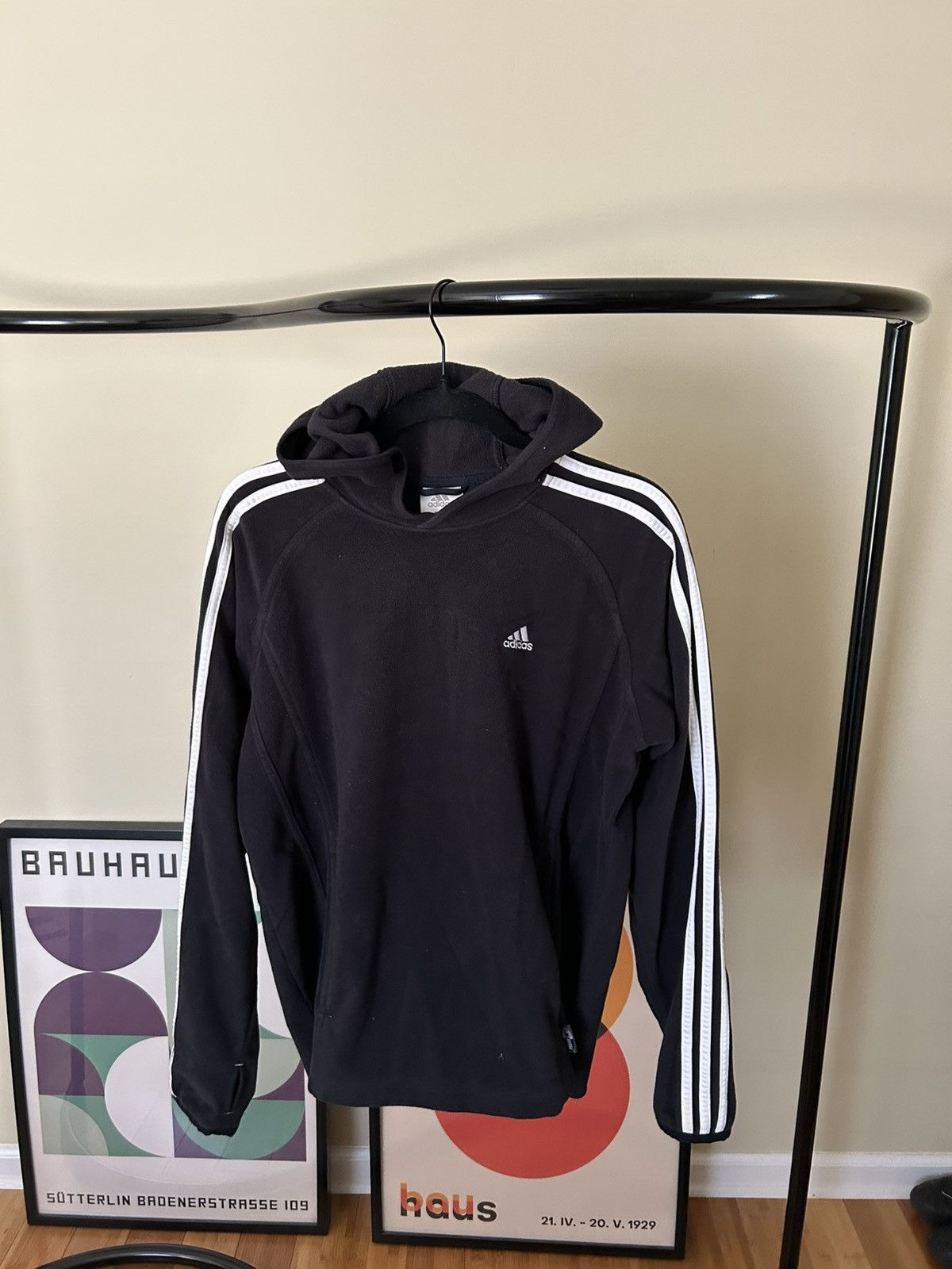 Adidas Vintage Adidas Fleece Hoodie Size US S / EU 44-46 / 1 - 1 Thumbnail