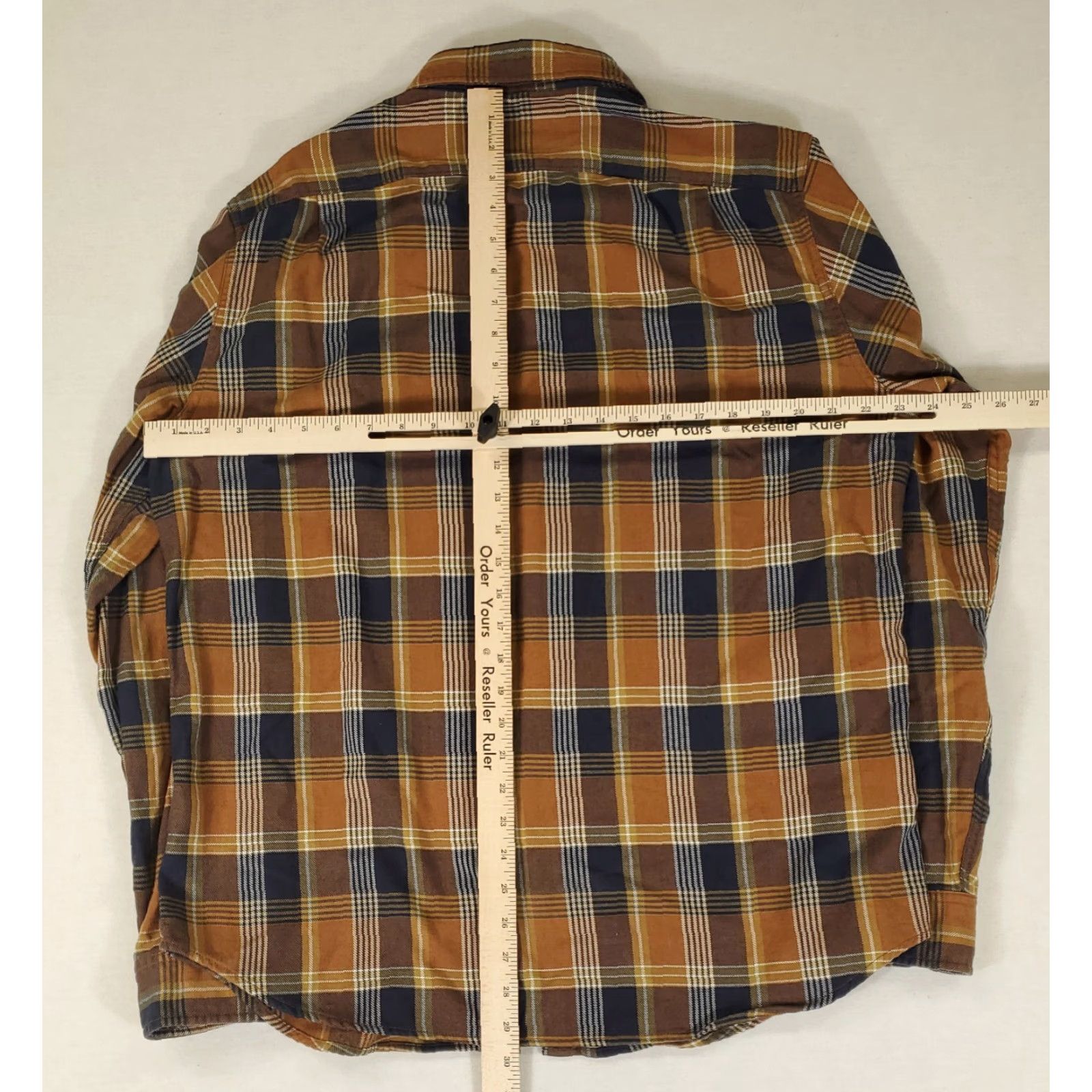 Wallace & Barnes Wallace & Barnes Plaid Flannel Button Up Shirt Blue Brown L Mens Long Sleeve Multicolor Button-Up Shirt Size US L / EU 52-54 / 3 - 4 Thumbnail
