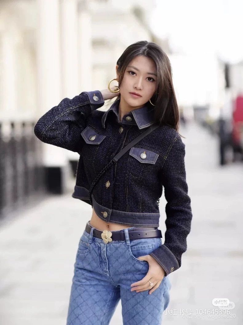 Chanel Chanel Dark blue tweed denim jacket 2504-Nextarrow Size M / US 6-8 / IT 42-44 - 9 Thumbnail