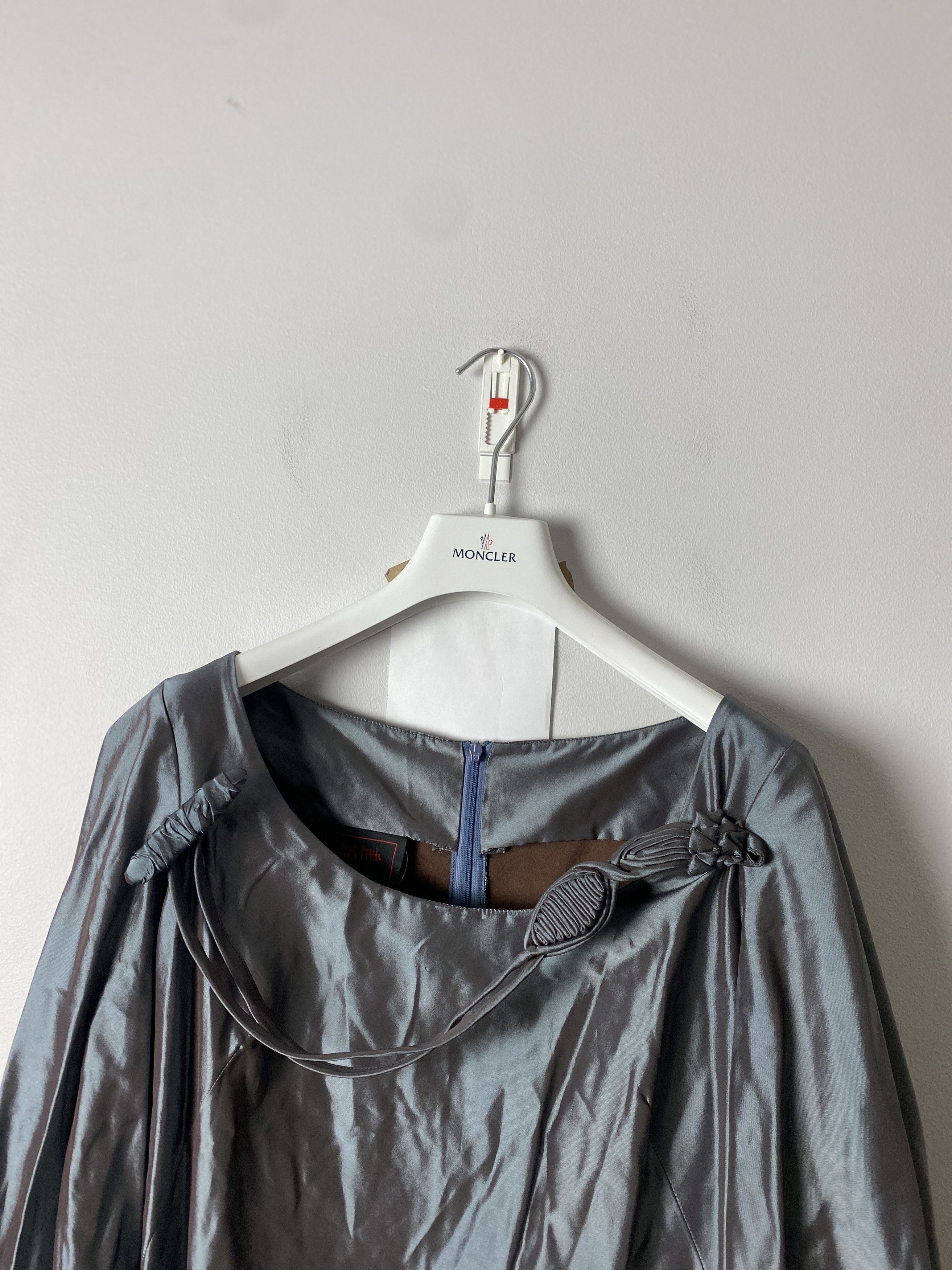 Jean Paul Gaultier Jean Paul Gaultier Classique acetat silver dress avant garde Size M / US 6-8 / IT 42-44 - 3 Thumbnail