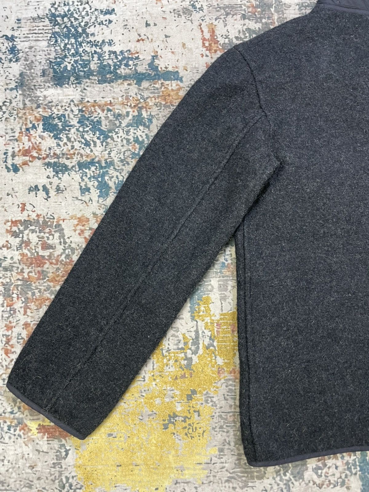 agnes b. Vintage Agnes B. Ash Gray Piped Trim Button Up Wool Jacket Size XS / US 0-2 / IT 36-38 - 7 Thumbnail