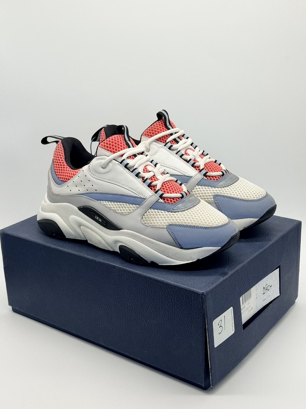 Dior Size 10 - Dior B22 White Pink Size US 10 / EU 43 - 1 Thumbnail