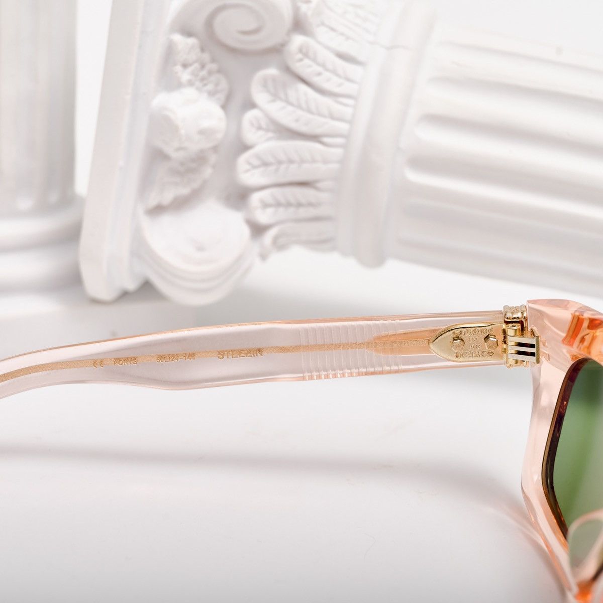 Chrome Hearts CHROME HEARTS STEEZIN PINK CRYSTAL SUNGLASSES Size ONE SIZE - 5 Thumbnail