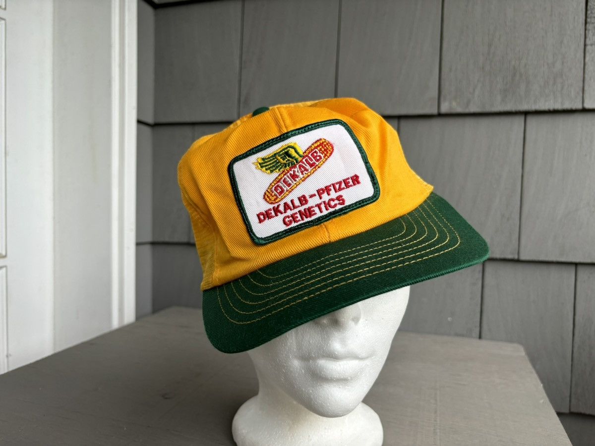 Vintage 1980s Monsanto GMO Delkab Genetics Vintage Trucker Hat Mesh Size ONE SIZE - 8 Thumbnail