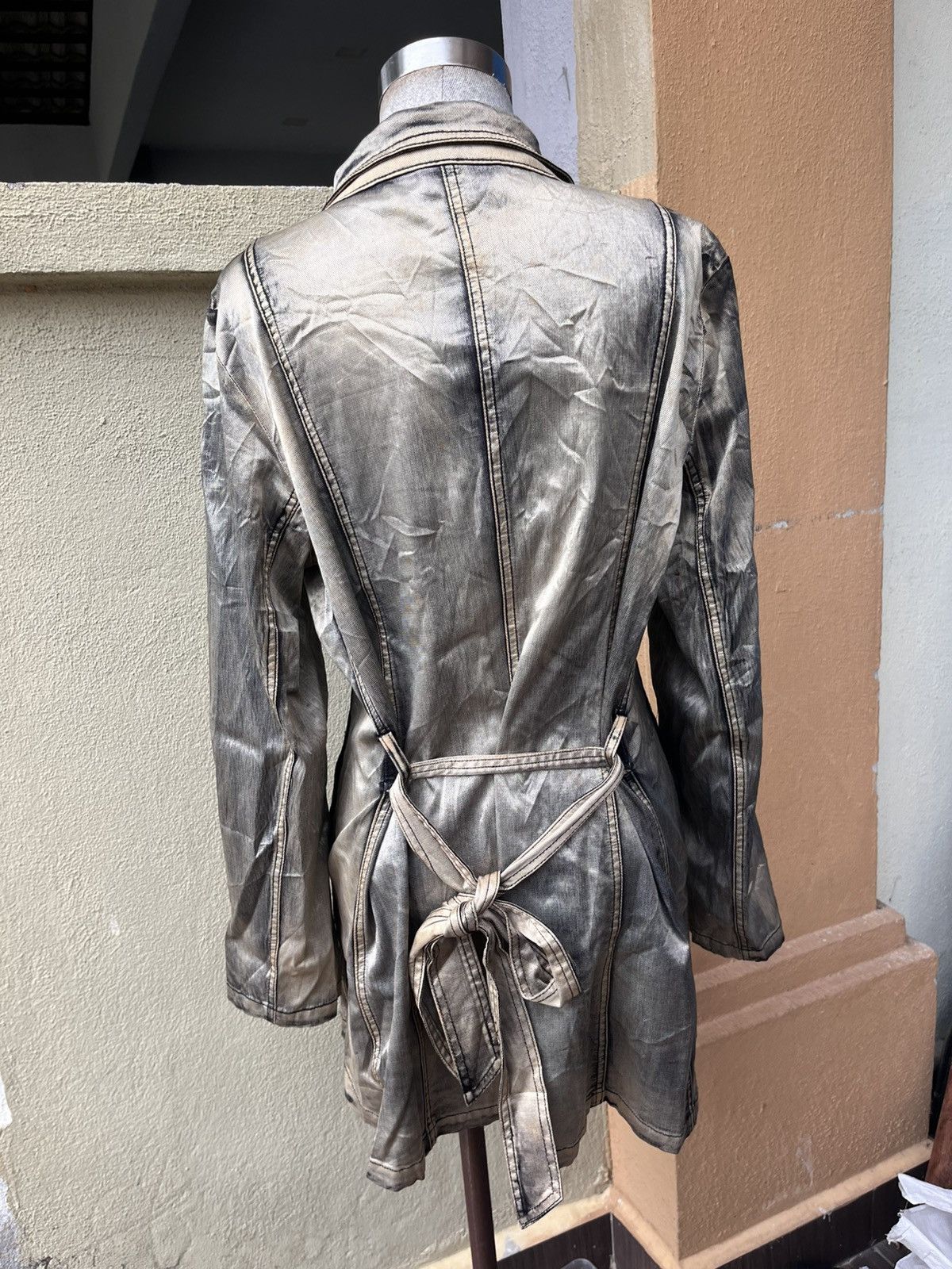 Japanese Brand Grey matelic jacket Size S / US 4 / IT 40 - 3 Thumbnail