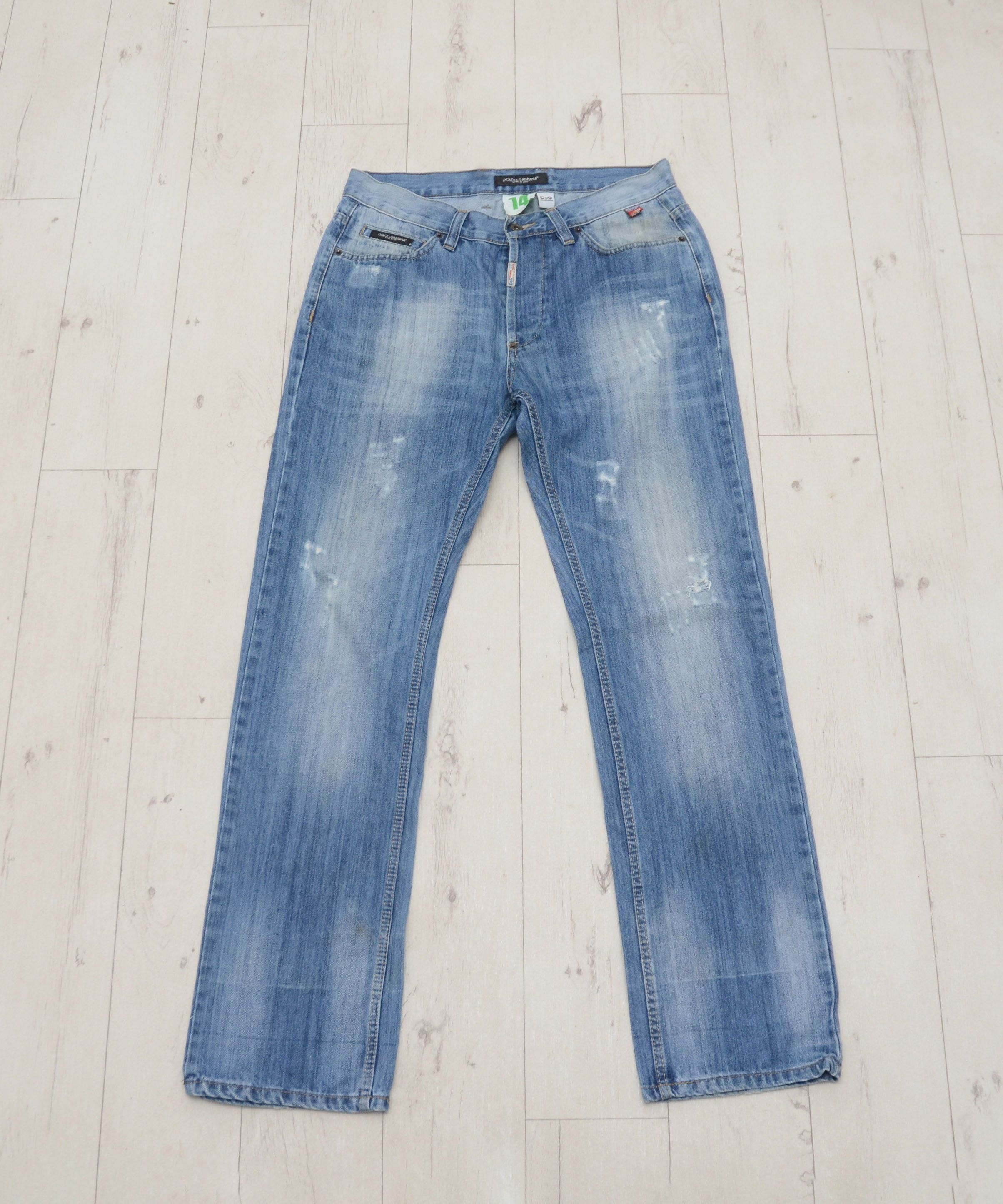 Vintage Dolce & Gabbana 14 Distressed Denim Jeans