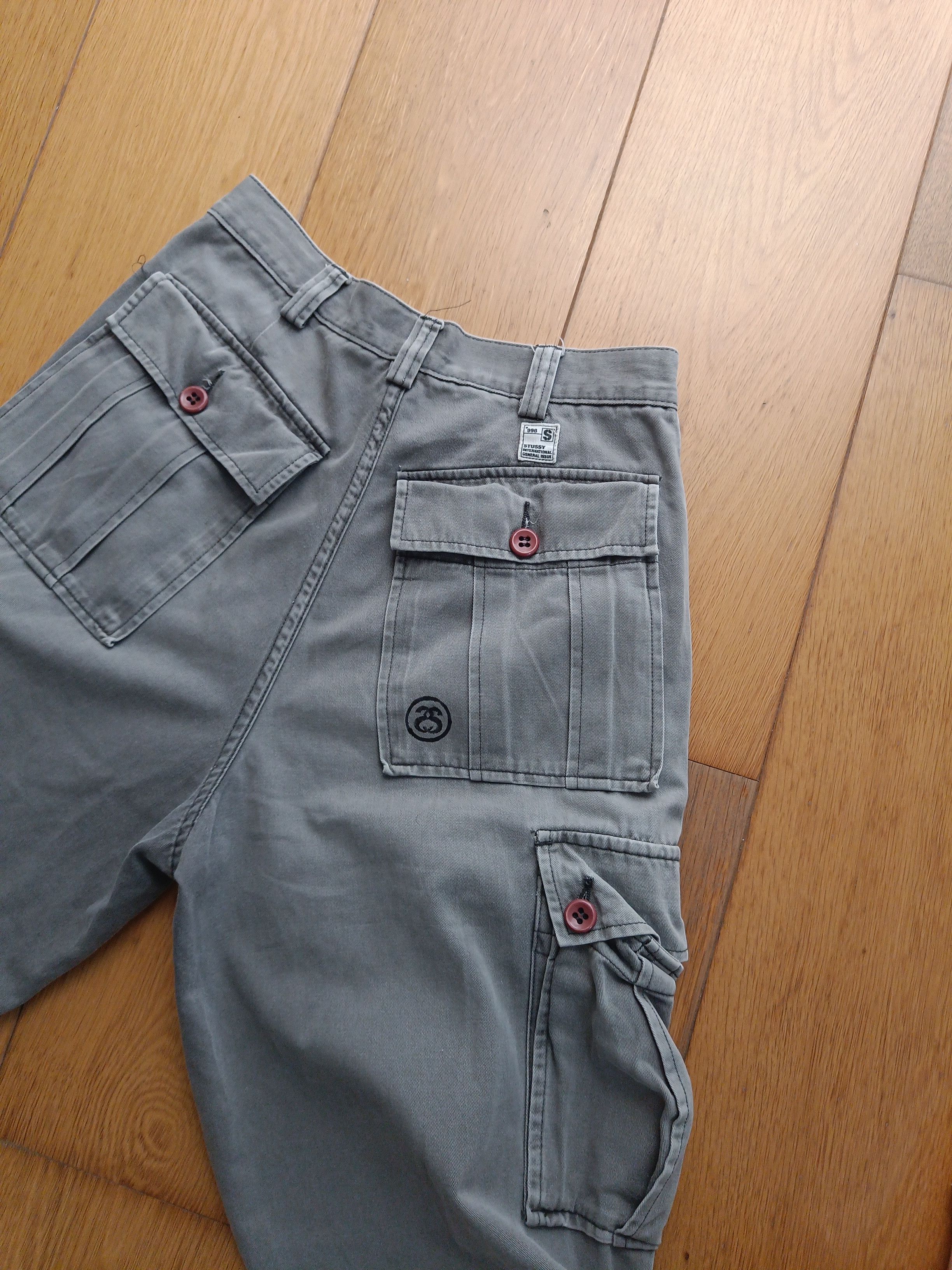 Stussy Stussy vintage grey cargo pants 90' Size 28" / US 6 / IT 42 - 11 Thumbnail