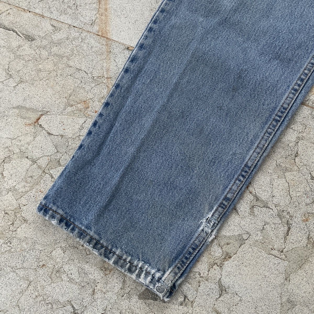 Levi's Vintage Distressed 90s Levi’s 550 Made In USA Denim Pants Size US 33 - 3 Thumbnail
