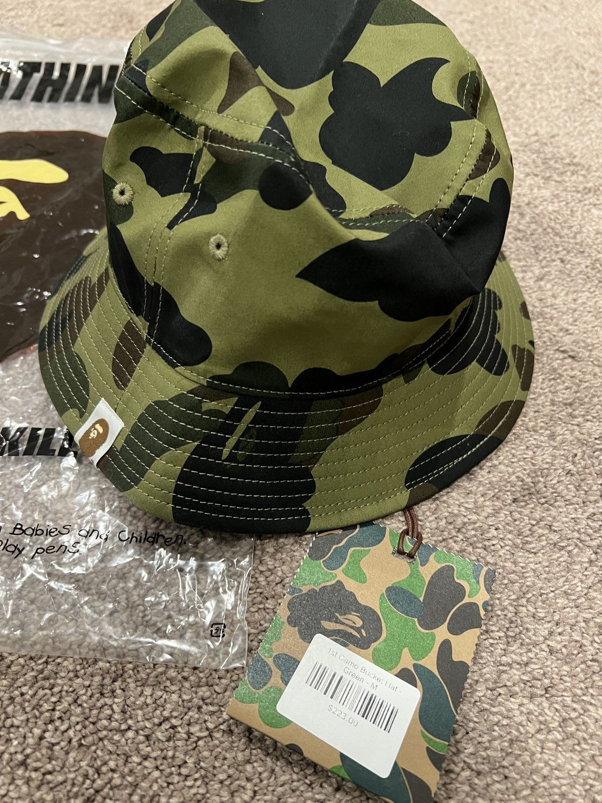 Bape Brand new A bathing ape Bape 1st camo bucket hat medium Size ONE SIZE - 2 Thumbnail