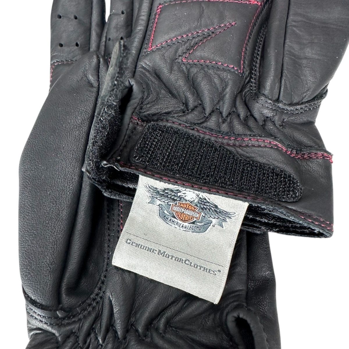Harley Davidson HARLEY DAVIDSON COWHIDE LEATHER GLOVES Size ONE SIZE - 6 Thumbnail
