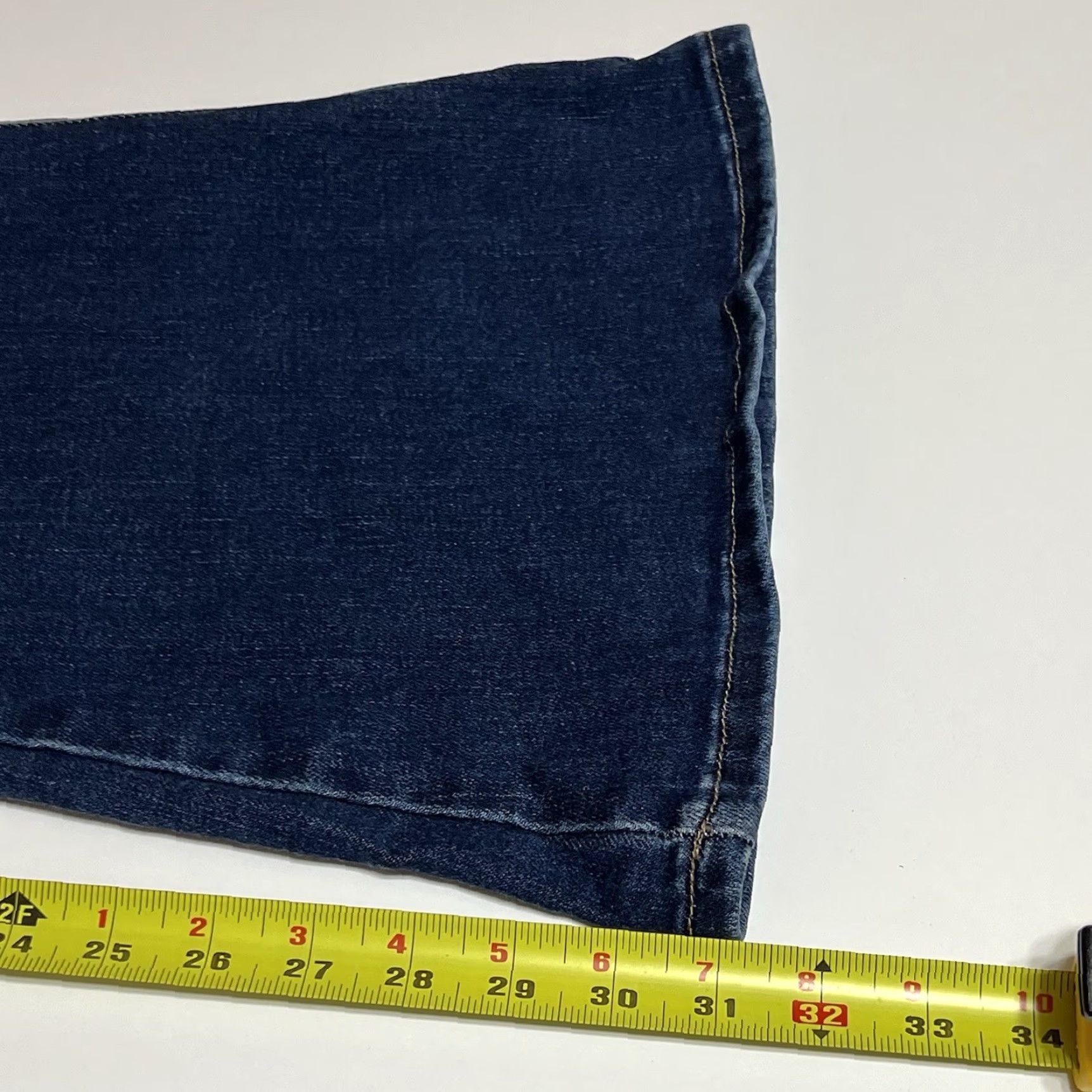 Vintage Flying Monkey Jeans Womens Regular 36x31 Blue High Rise Flare Stretch Denim 5-Pocket Boho 90s Festival Size 25" / US 0 / IT 36 - 6 Thumbnail