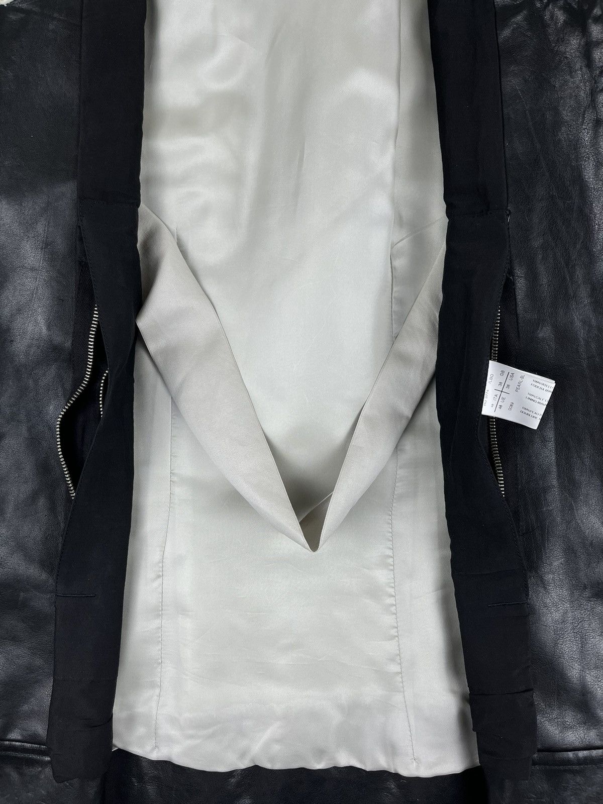 Rick Owens SS12 Rick Owens Naska Paneled Moto Bomber Leather Jacket Size US M / EU 48-50 / 2 - 6 Thumbnail