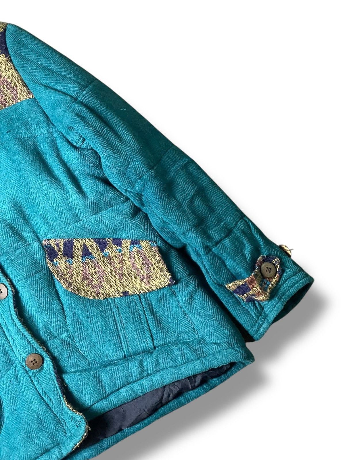 Japanese Brand × Vintage AMINA Brand Native Design Hooded Jacket (99) Size US XXS / EU 40 - 3 Thumbnail